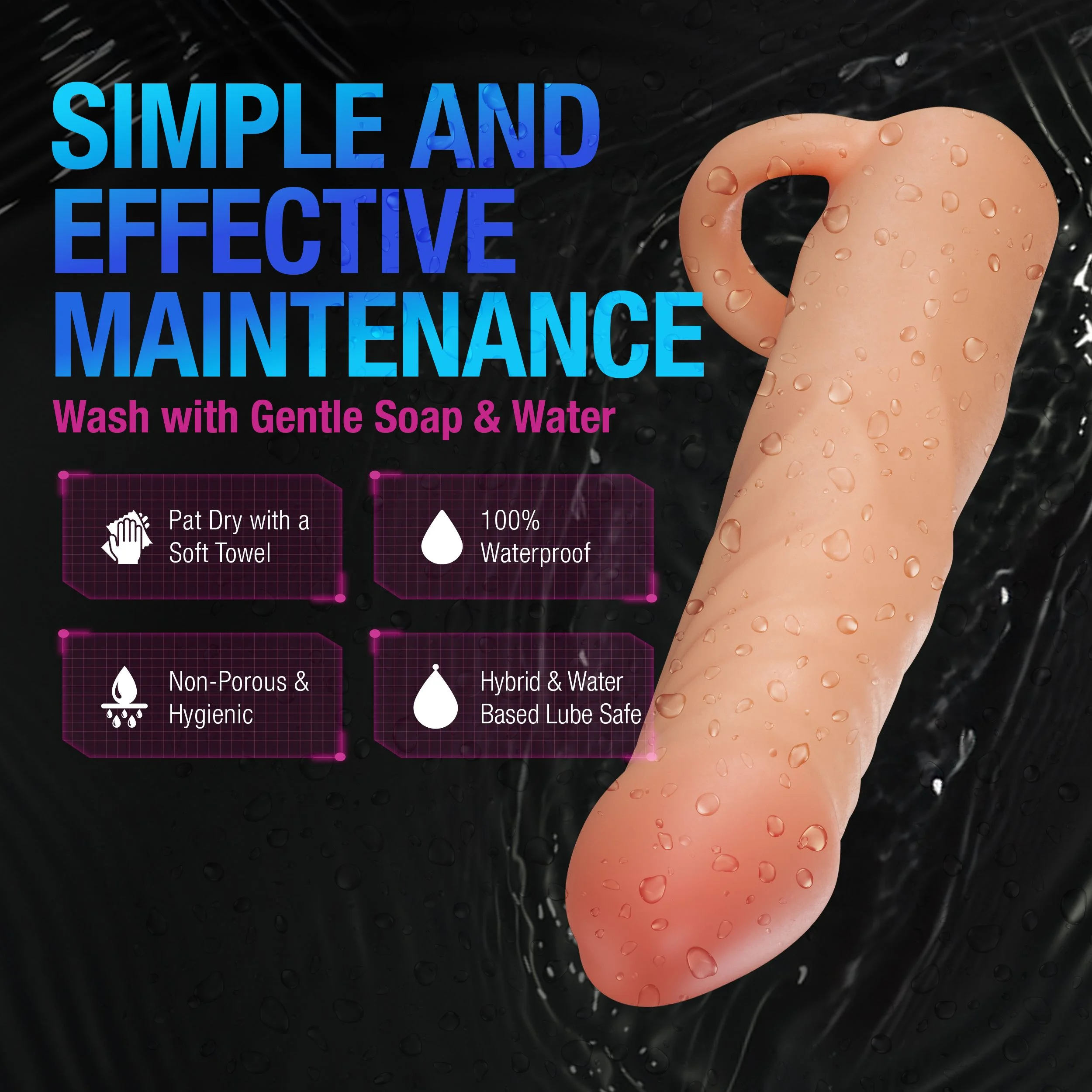 Blush - Performance Plus Siliconen Penis Extender - 6,3 cm