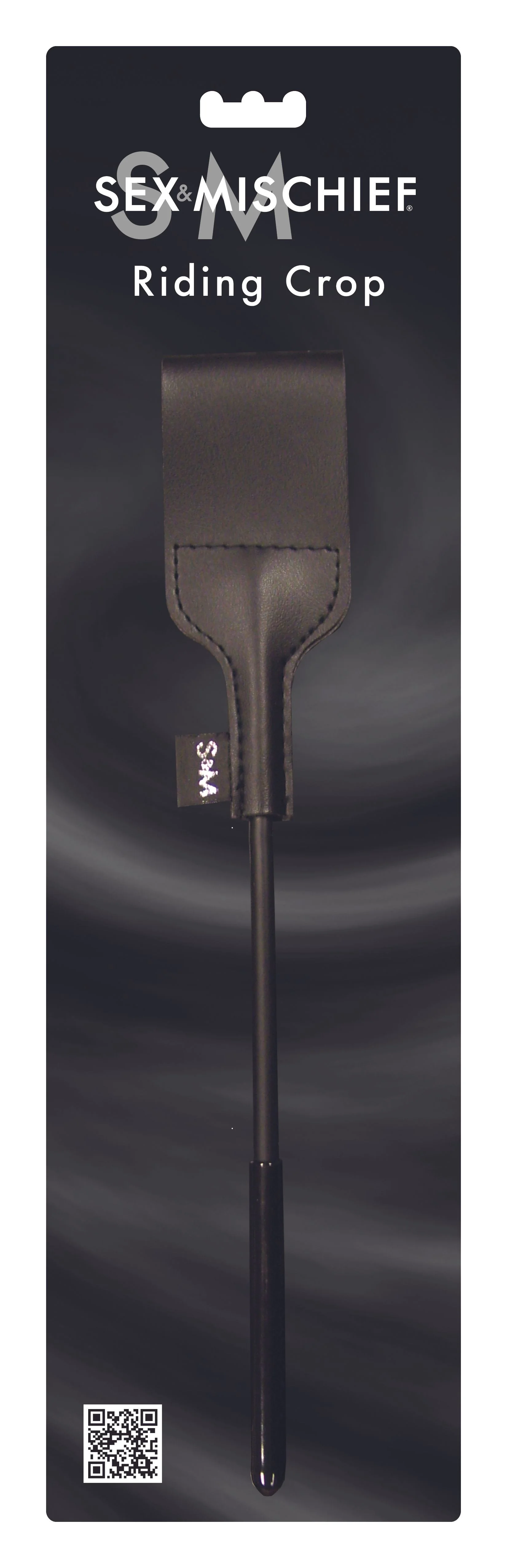 SPORTSHEETS – SEX & MISCHIEF Riding Crop – Zwart 31 cm