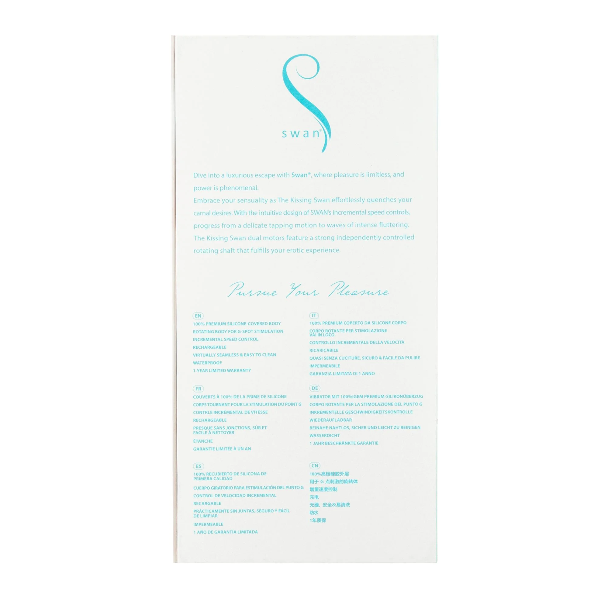 Swan - The Kissing Swan Rotating & Vibrating Blue