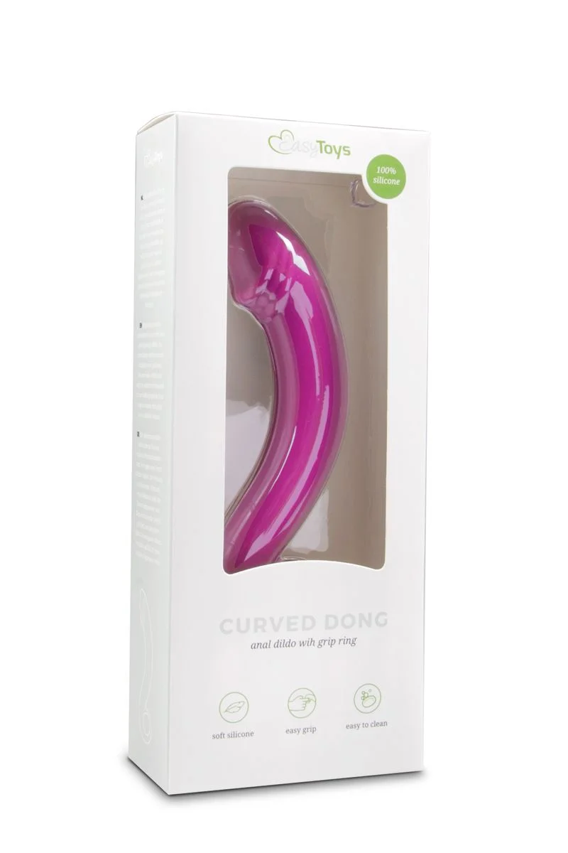 Siliconen prostaat dildo - roze