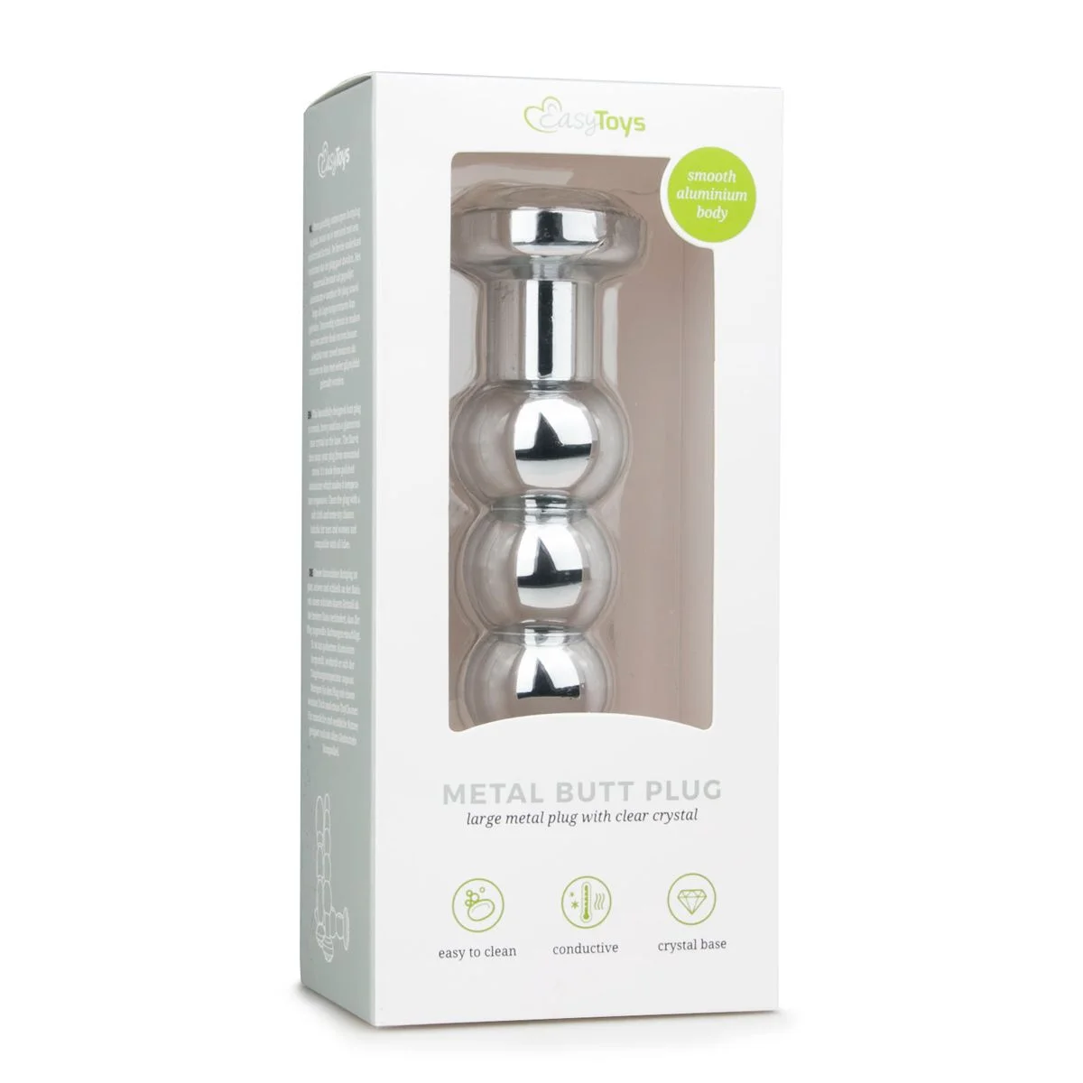 Metalen buttplug