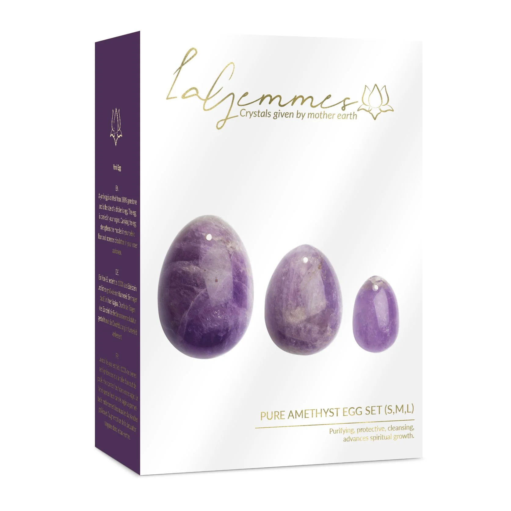 La Gemmes - 3-delige Yoni Egg Set - Amethist