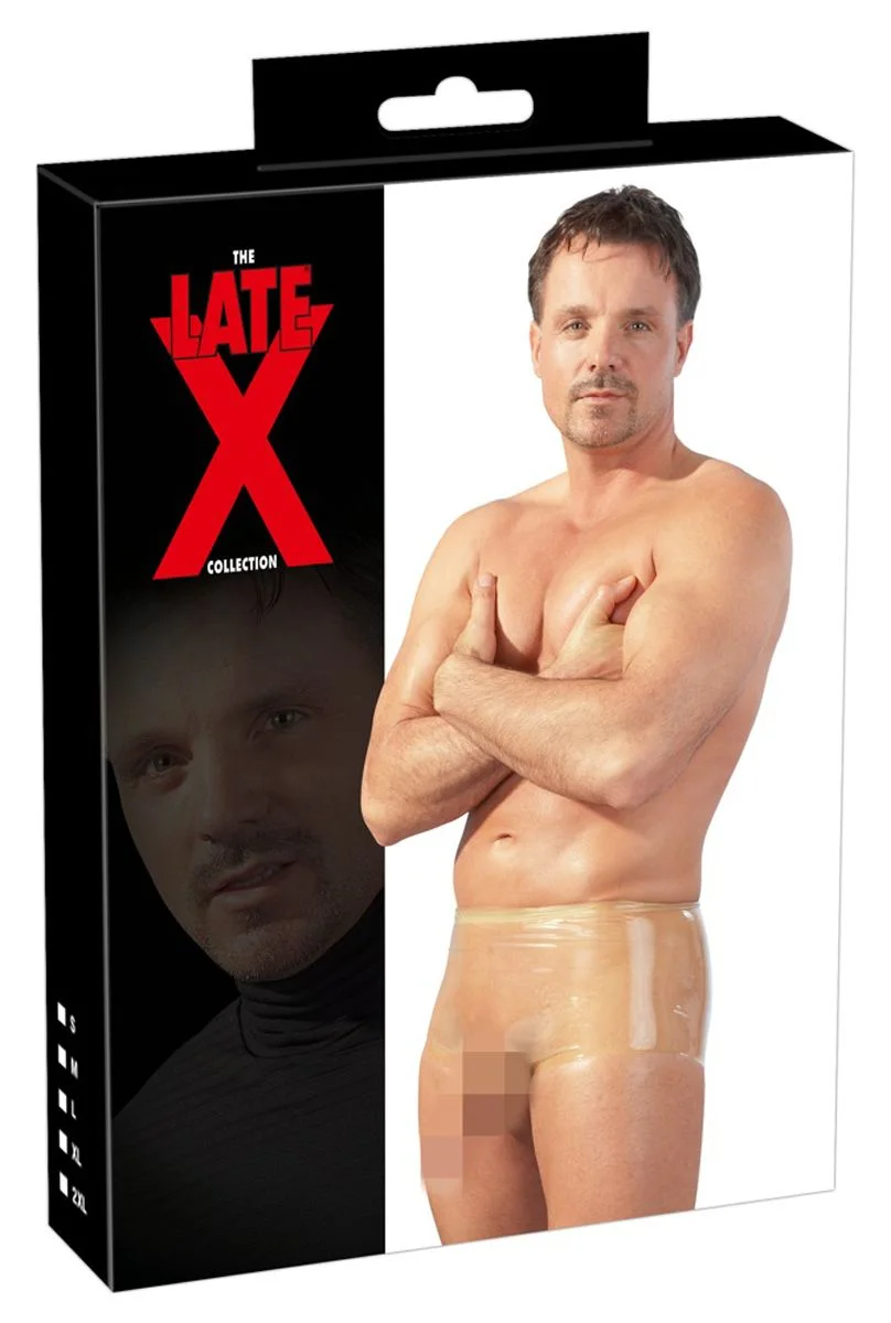 Latex Boxer Met Penissleeve - Transparant