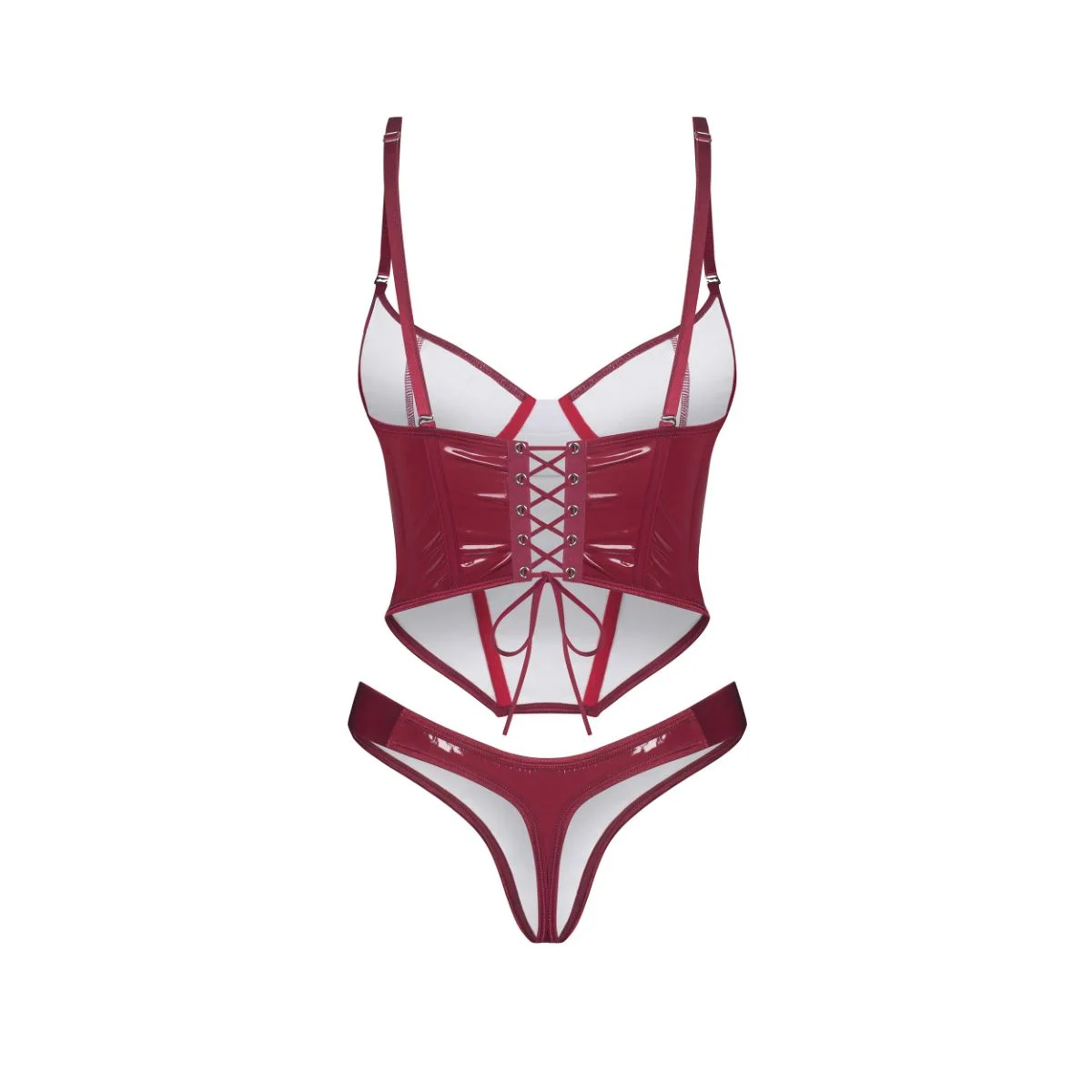 Obsessive - Redya Corset en String - Rood