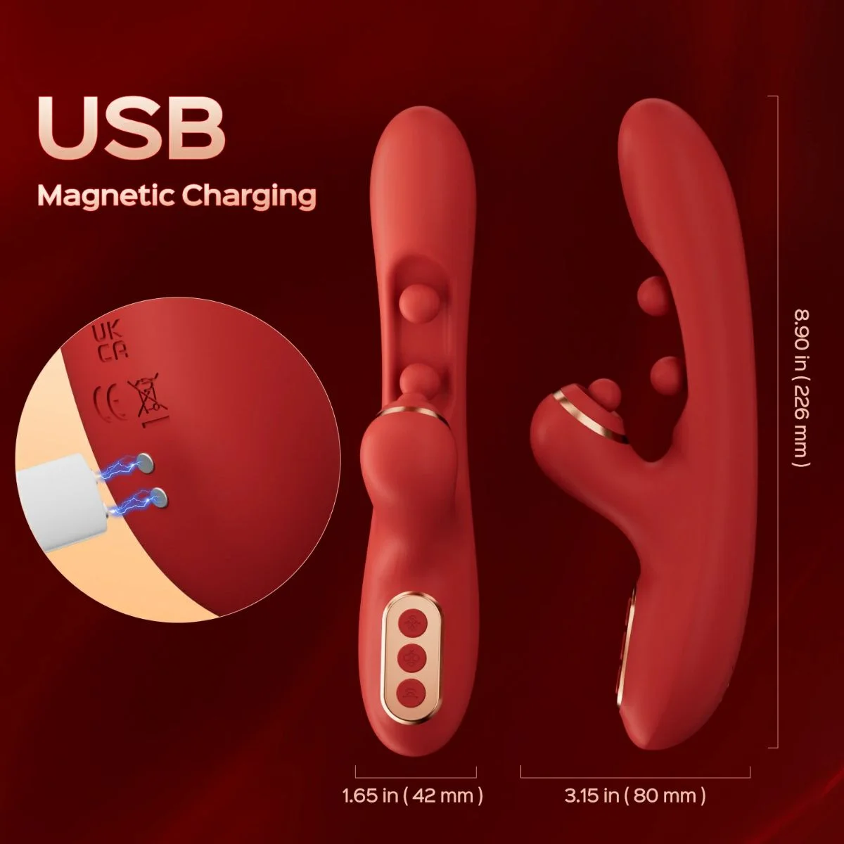 HoneyPlayBox – Tickler Wiggling Tapping Vibrator – Rood