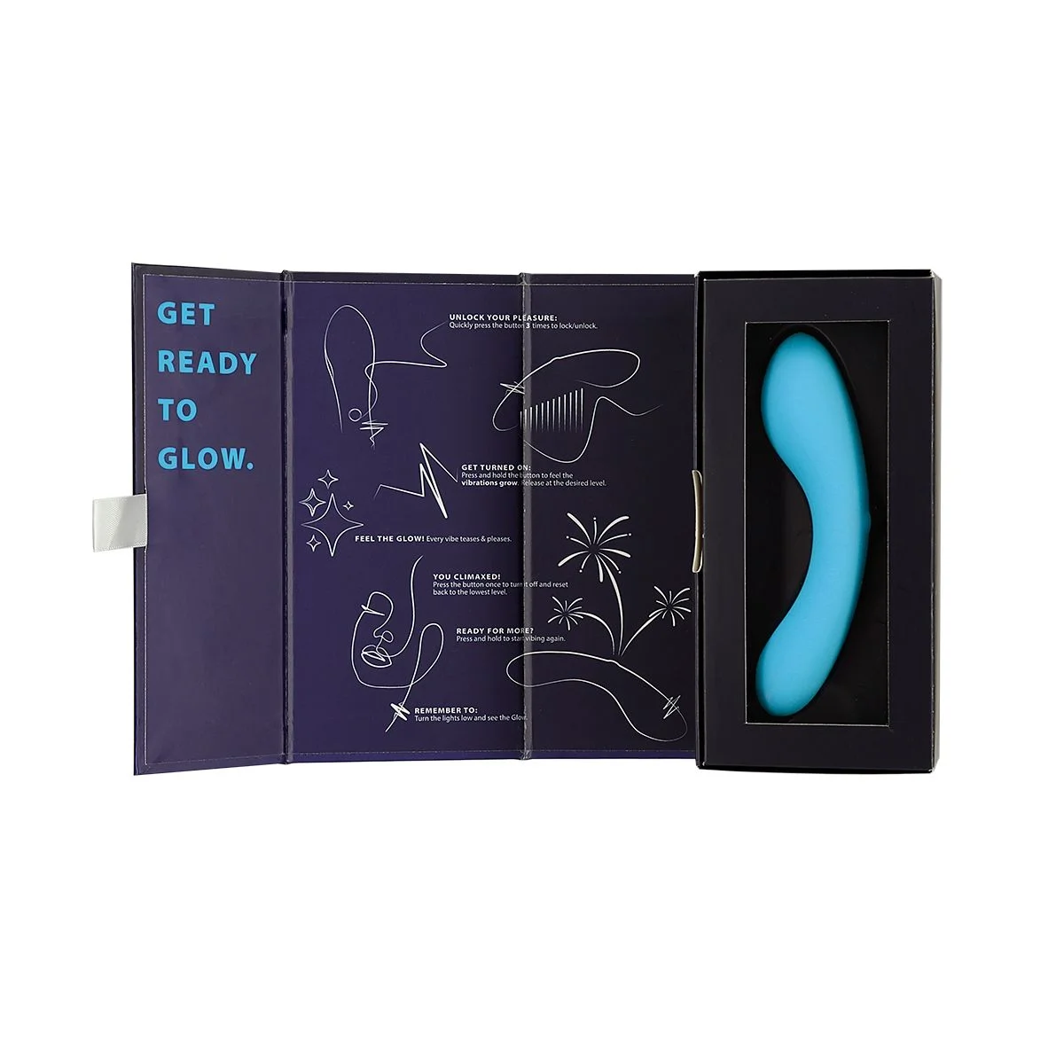 Swan - The Mini Swan Wand Glow In The Dark Blue