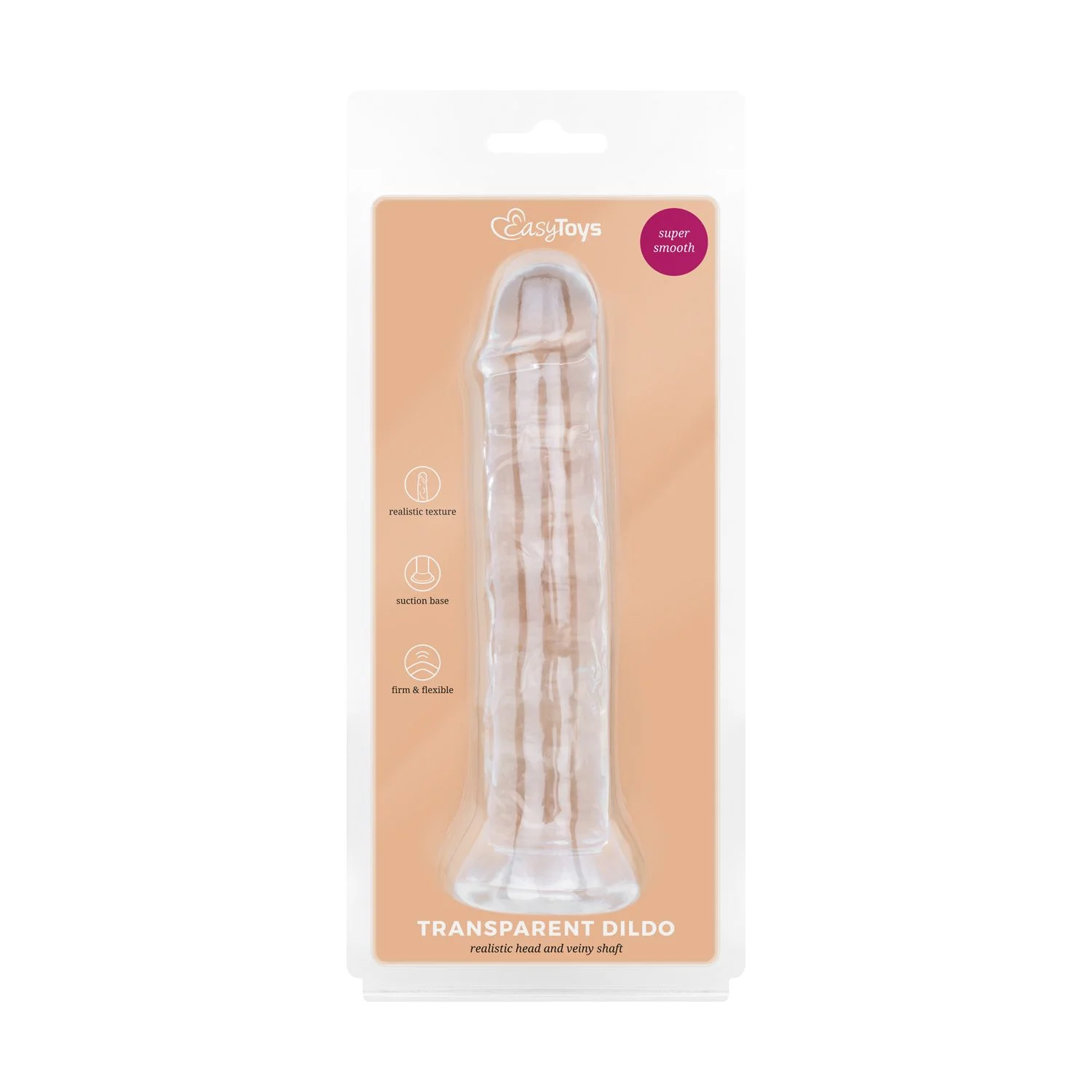 Jelly Dildo zonder ballen - 16 cm