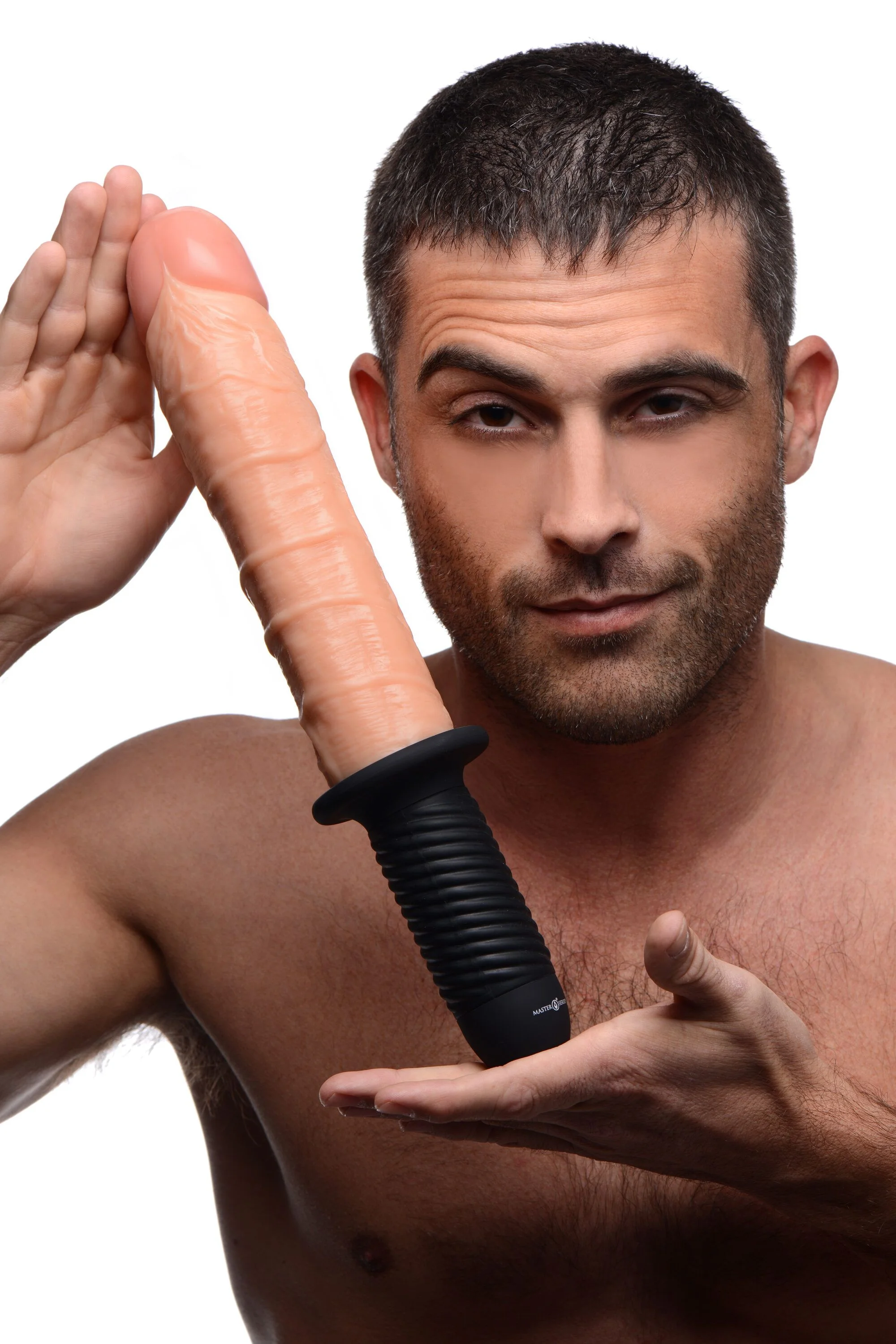 XR Brands - Onslaught 13 Mode XL Flesh Dildo - Beige