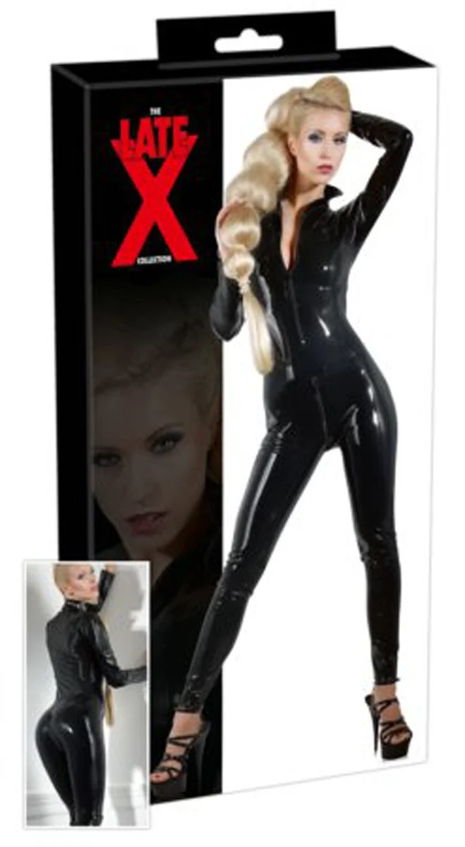 Latex Catsuit Met Ritsen