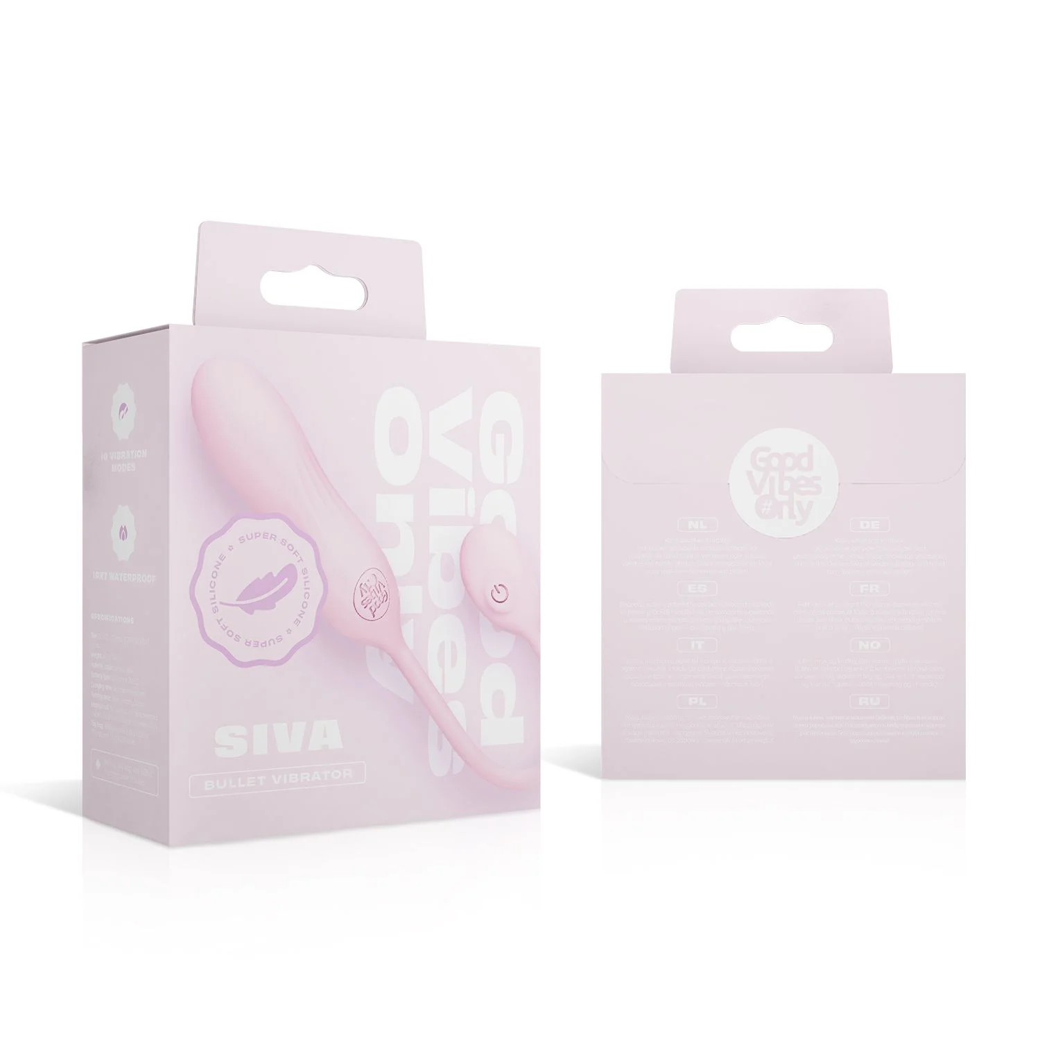 Good Vibes Only - Bullet Vibrator - Soft Silicone - Roze