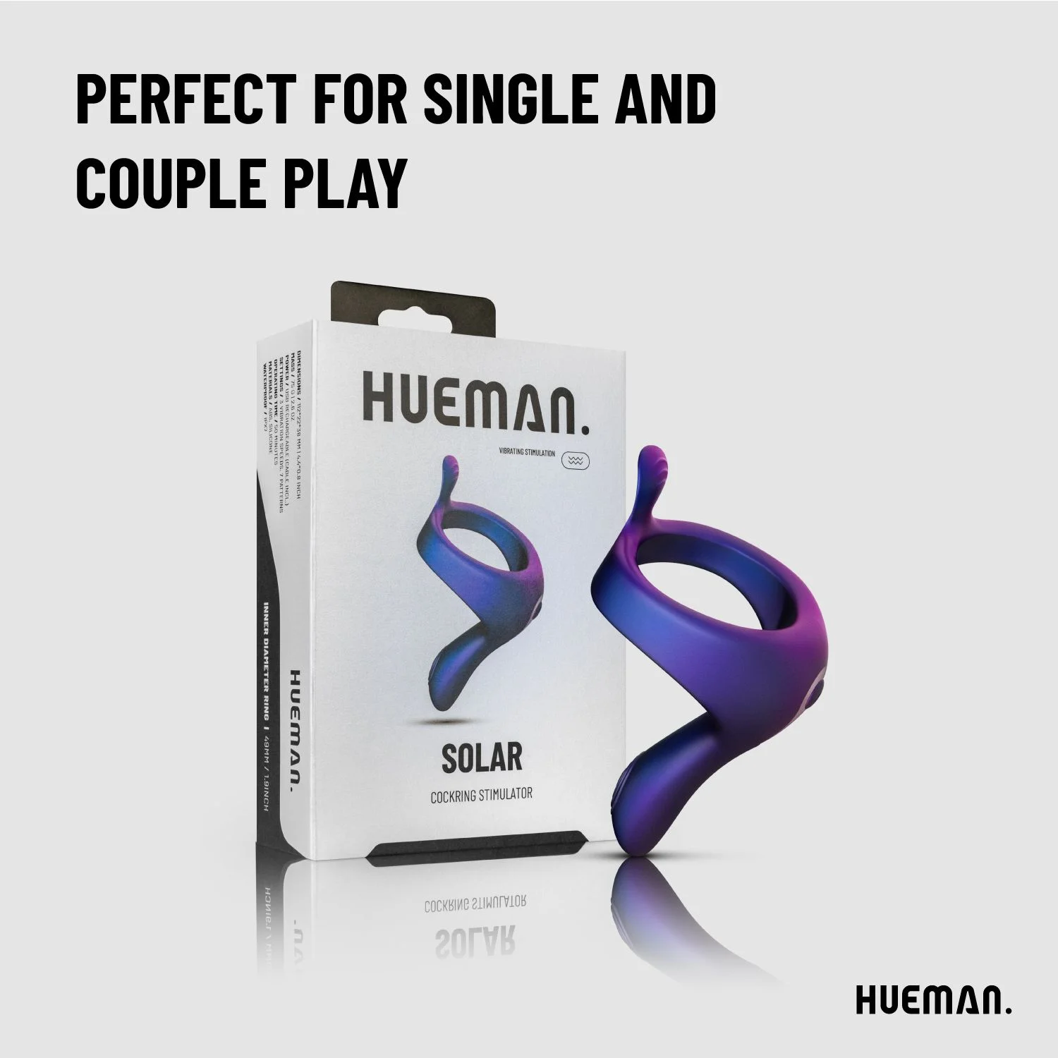 Hueman - Vibrerende Strap-on Cockring