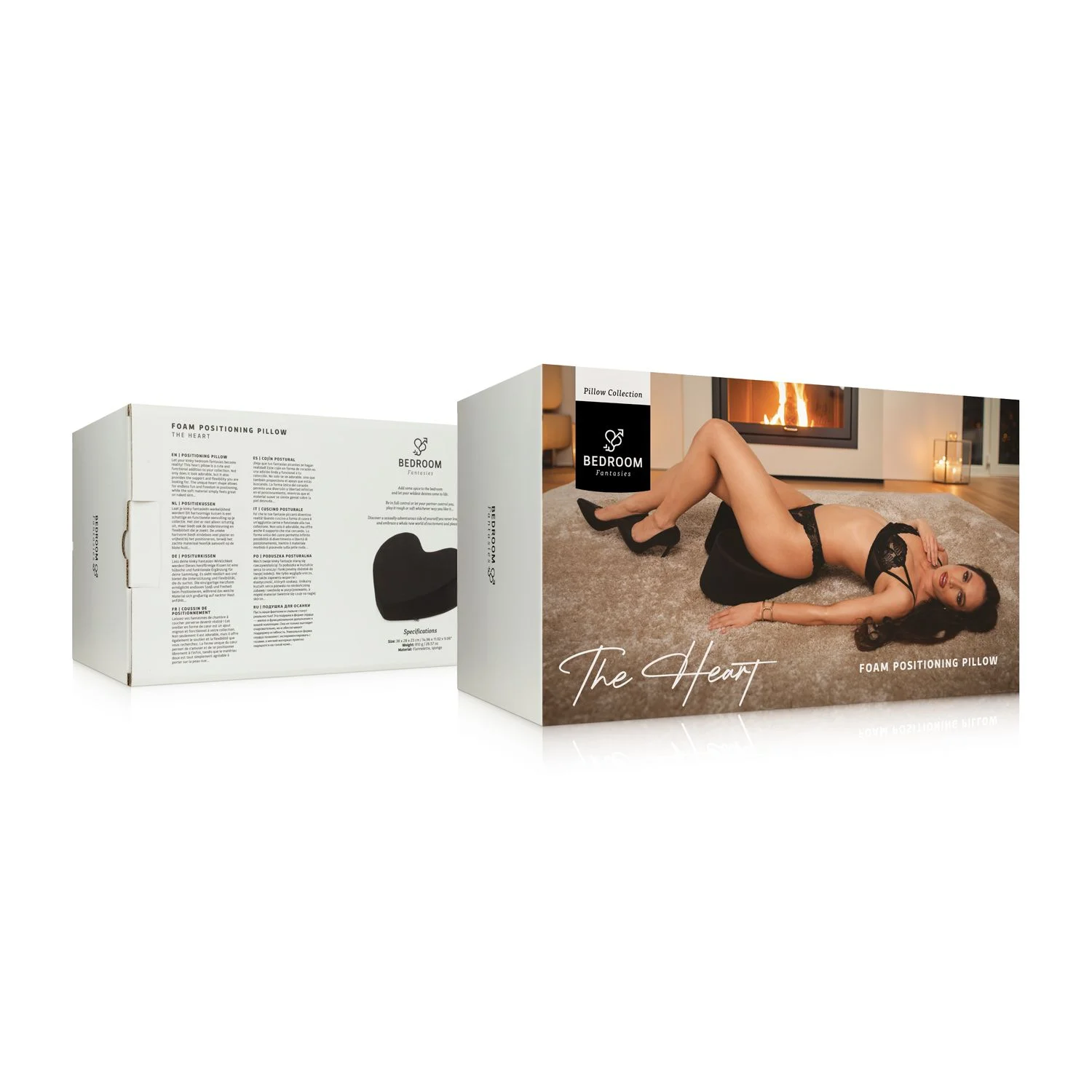 Bedroom Fantasies - The Heart Positioneringskussen - Zwart