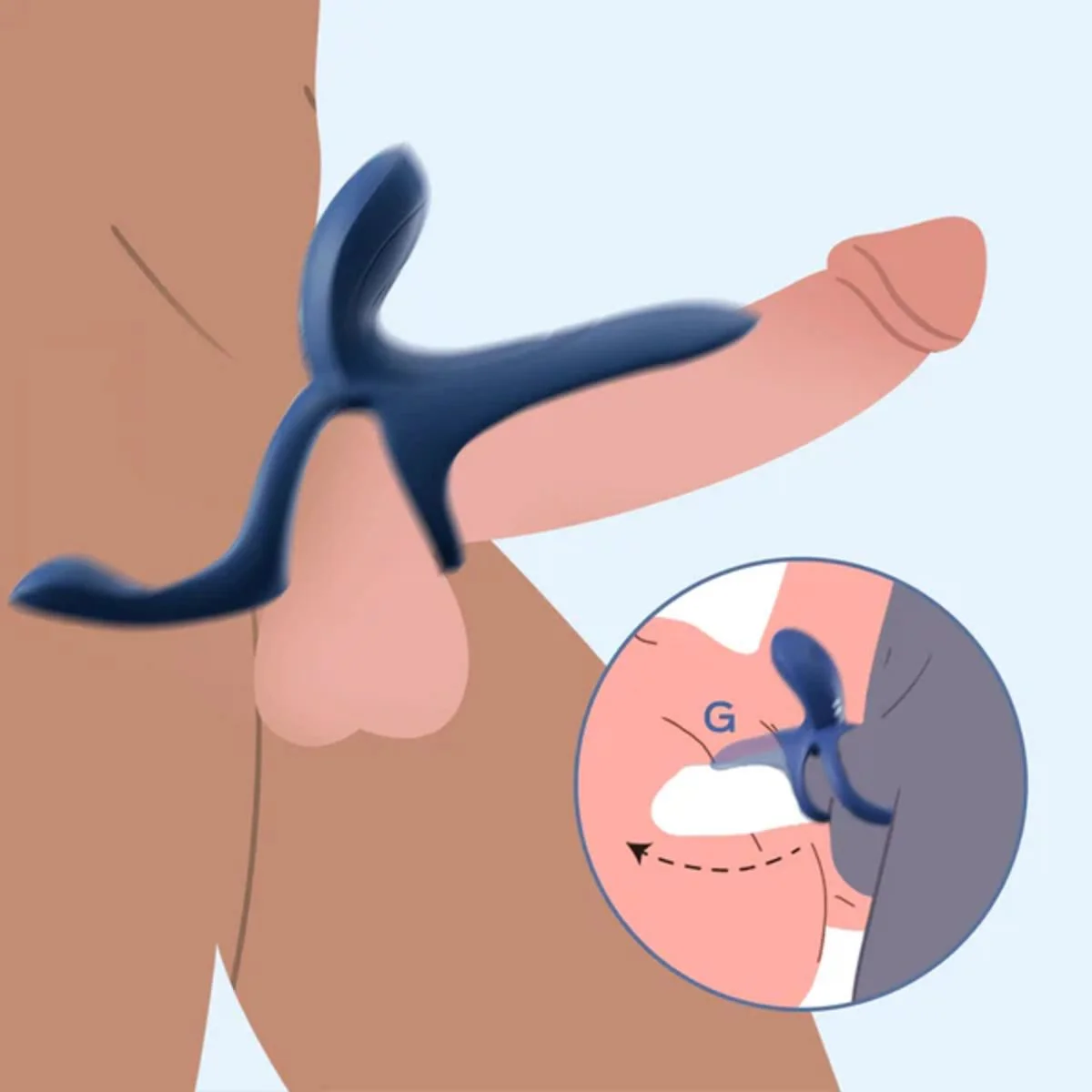 HoneyPlayBox - Pleasure Pivot App-bestuurde Vibrator voor Koppels Zwart