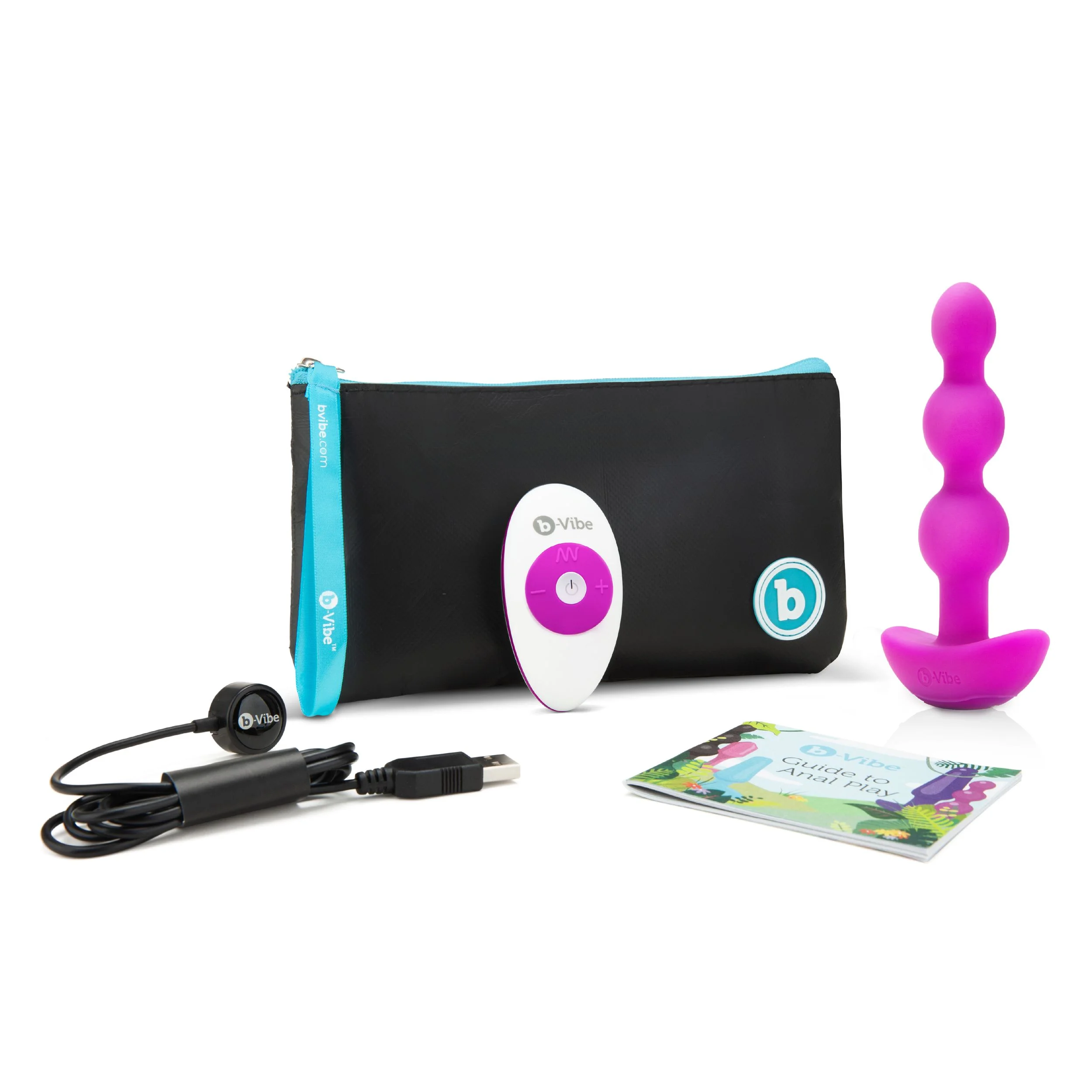 B-Vibe - Triplet Anale Kralen Fuchsia