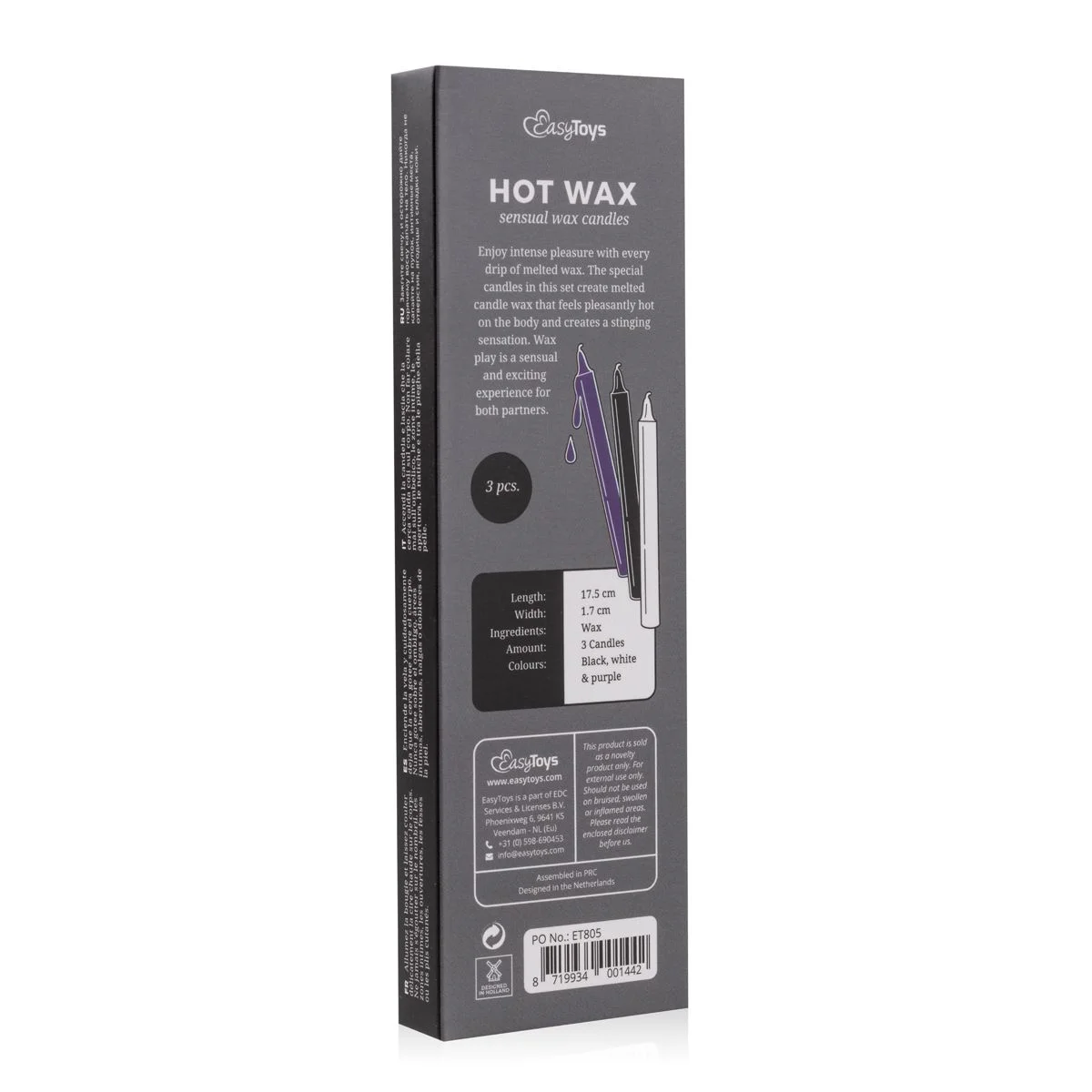 Fetish - Hot Wax SM Kaarsen - 3 stuks