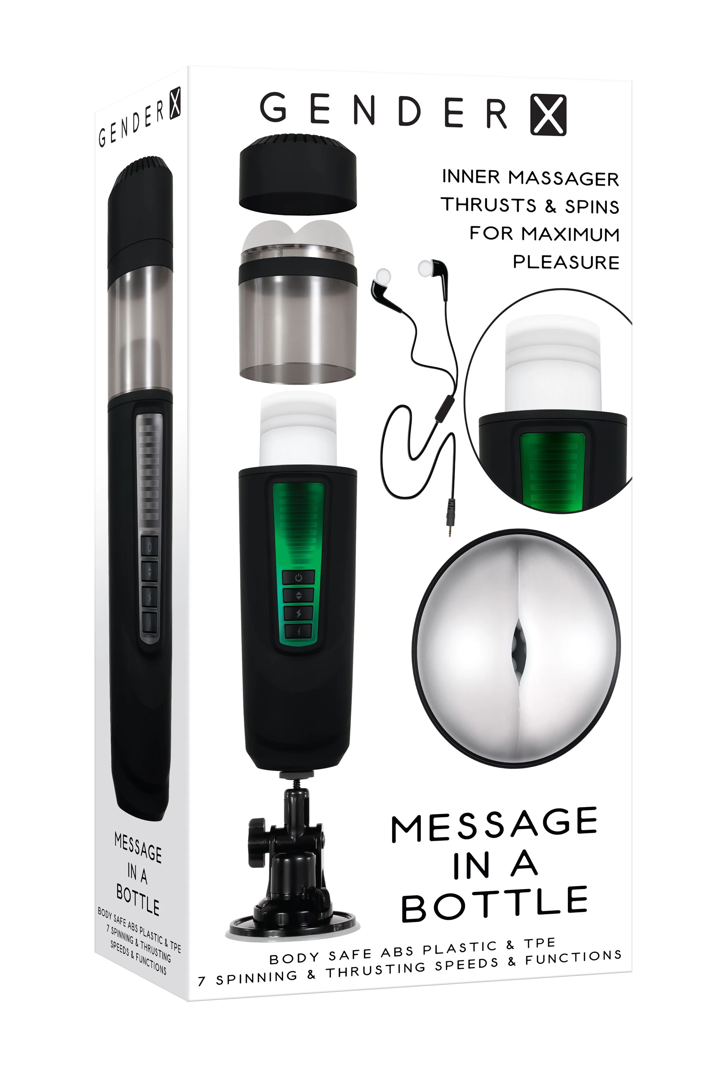 Evolved - Message in a Bottle Masturbator - Zwart