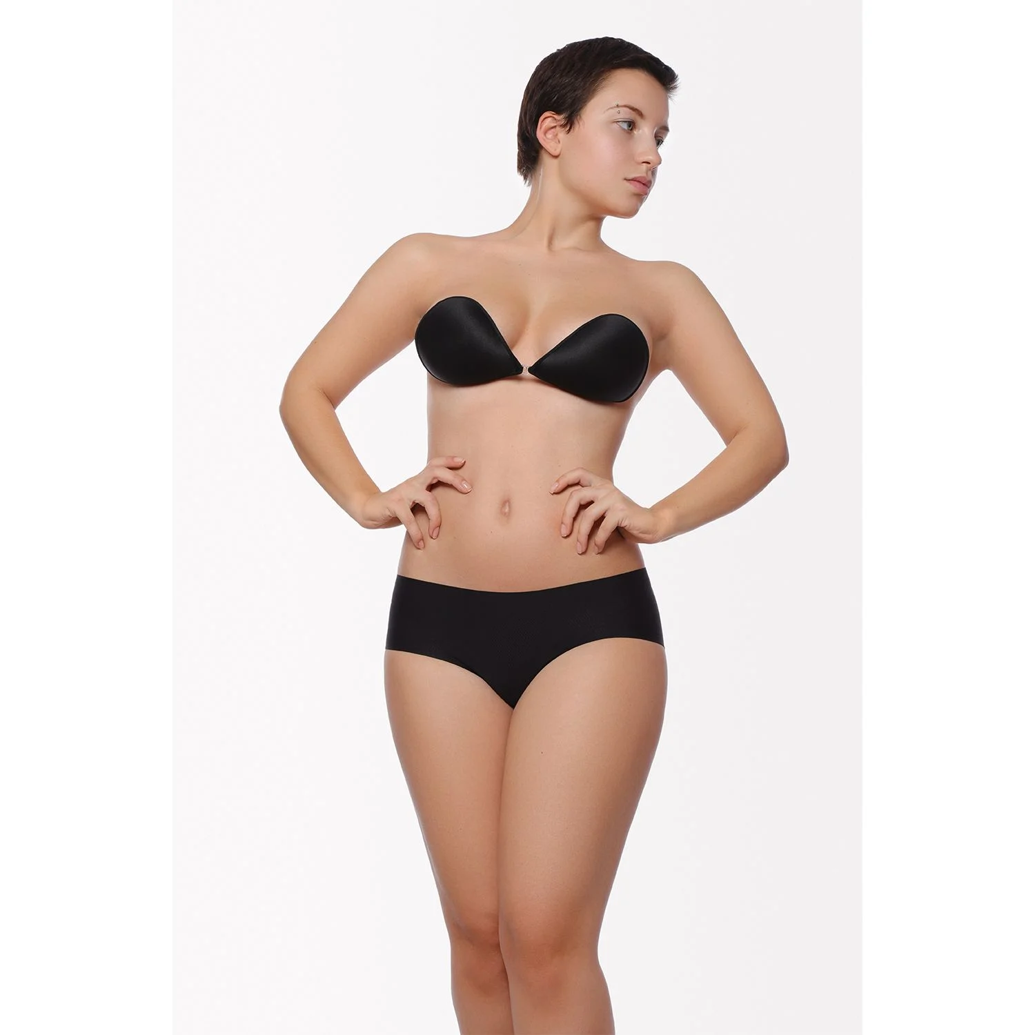 Bye Bra - Slip met Vulling Lage Taille Black S