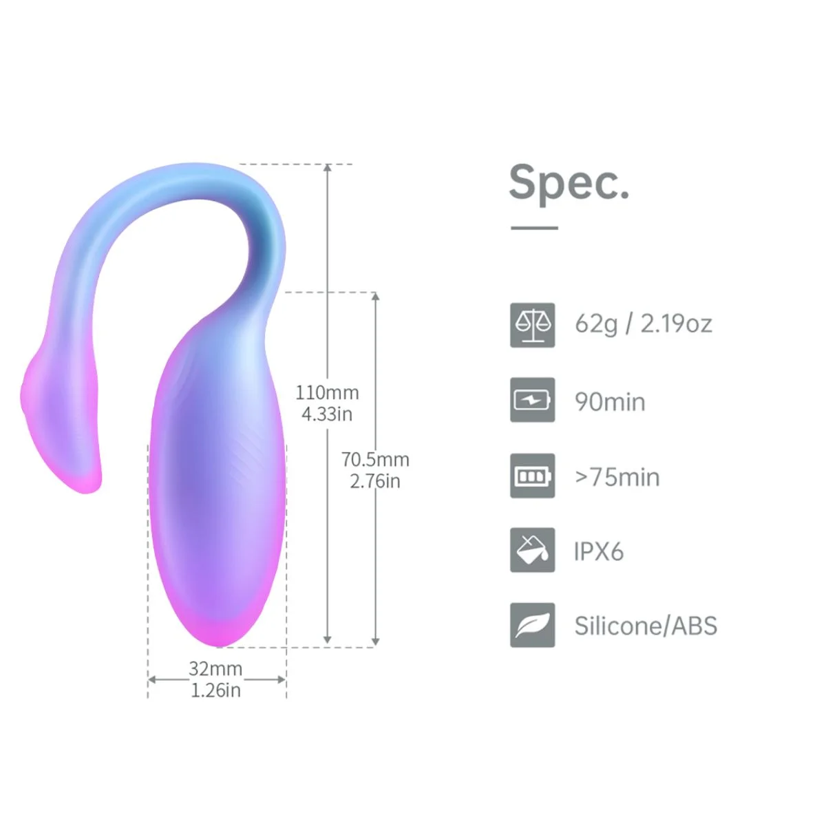 Magic Motion - Magic Flamingo Max Vibratie Ei - Blauw