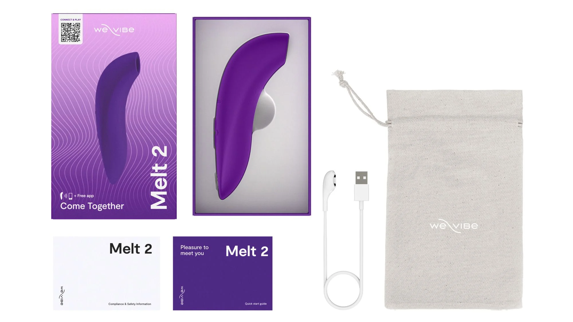 We-Vibe - Melt 2 App Controlled Clitorale Stimulator - Paars