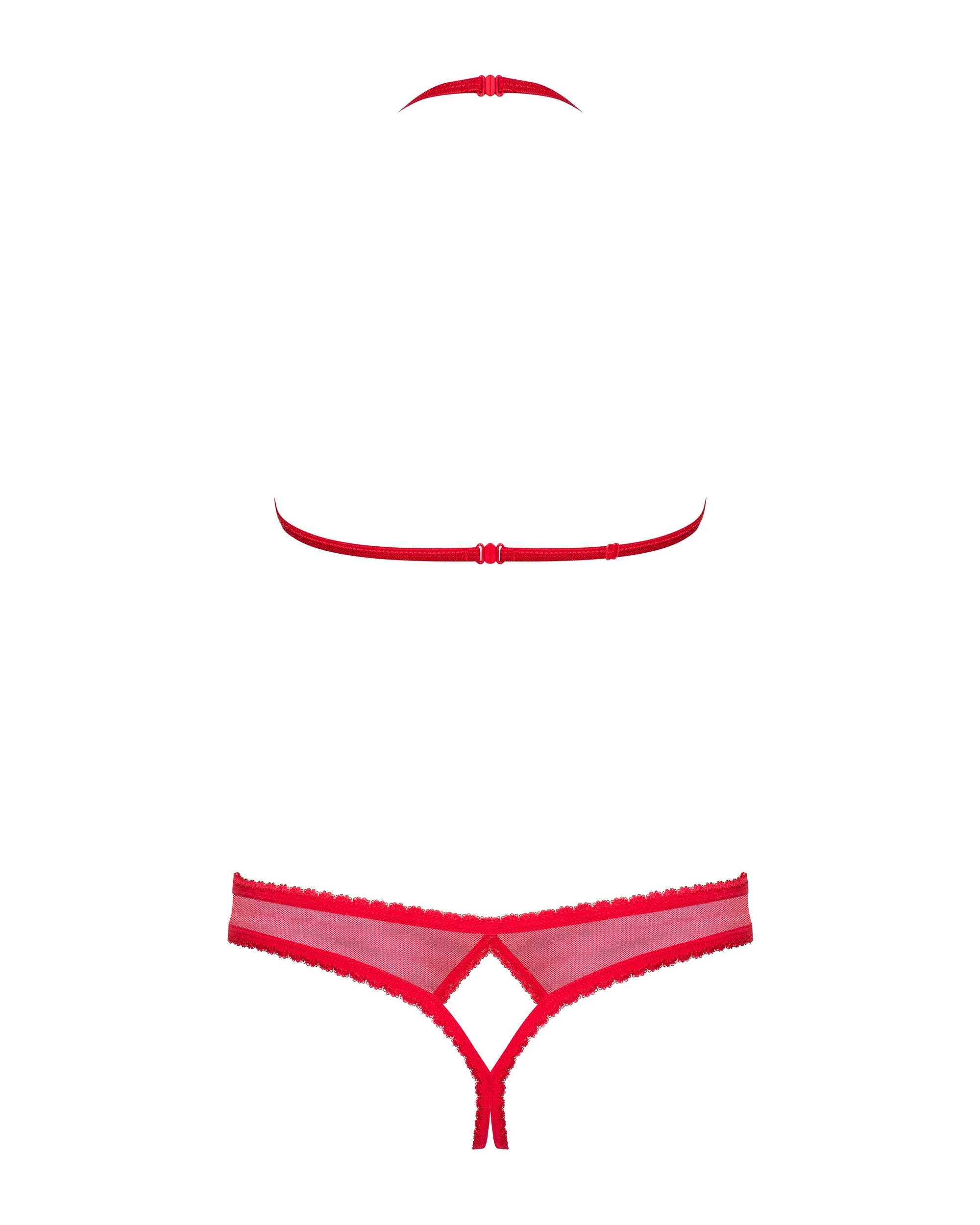 Obsessive - 870-sec-3 Tweedelige Set - Rood