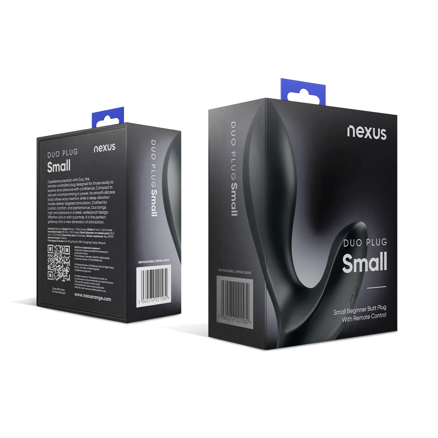 Nexus - Duo Butt Plug Klein - Zwart