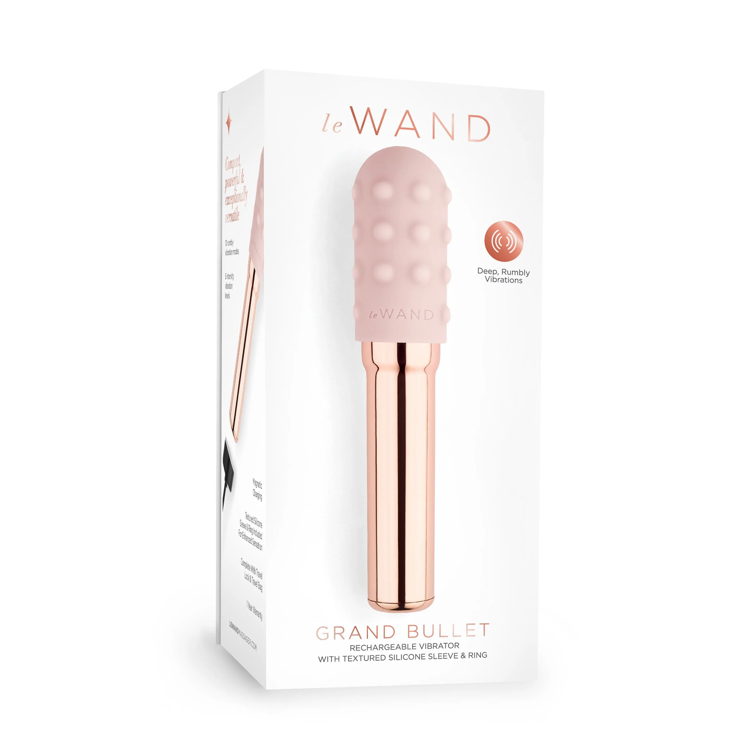 Le Wand - Grand Bullet Rechargeable Vibrator Rose Gold