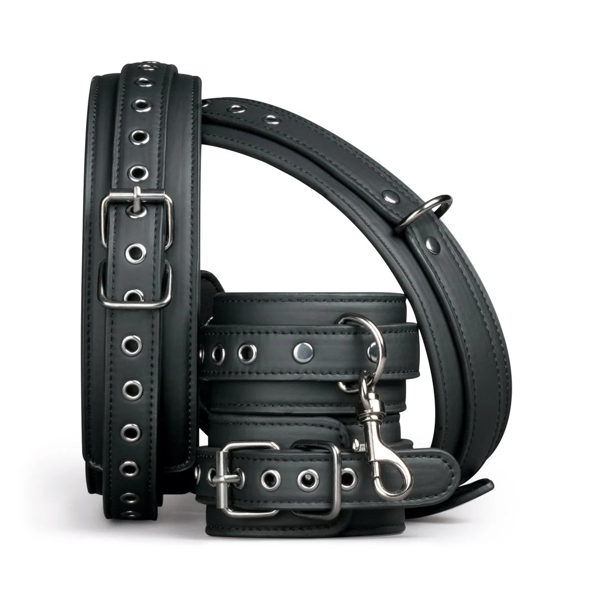 Fetish - Thigh & Wrist Cuff Set - Black