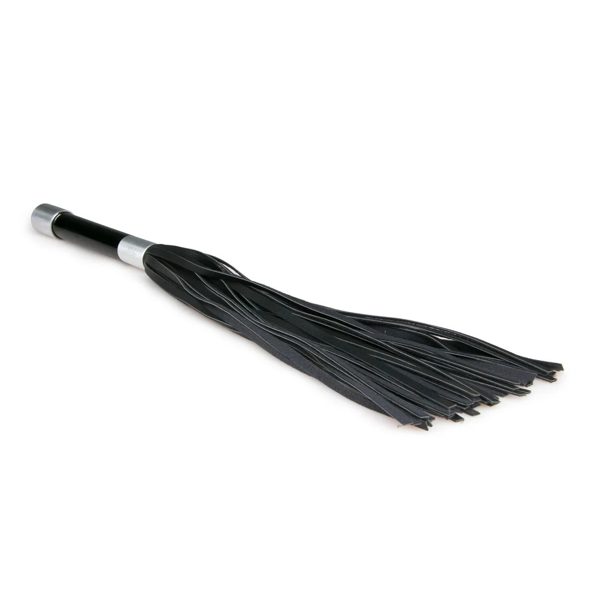 Fetish - Lange flogger met metalen handvat