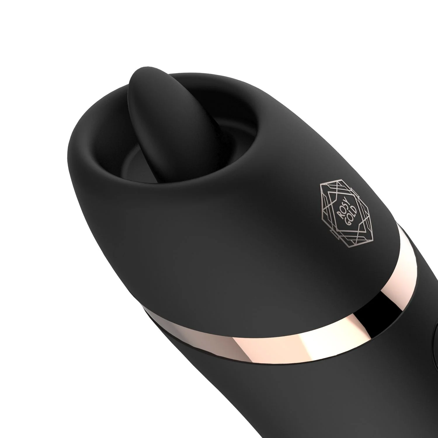 Rosy Gold – Licking Stimulator met Luxe Oplaadcase – Zwart