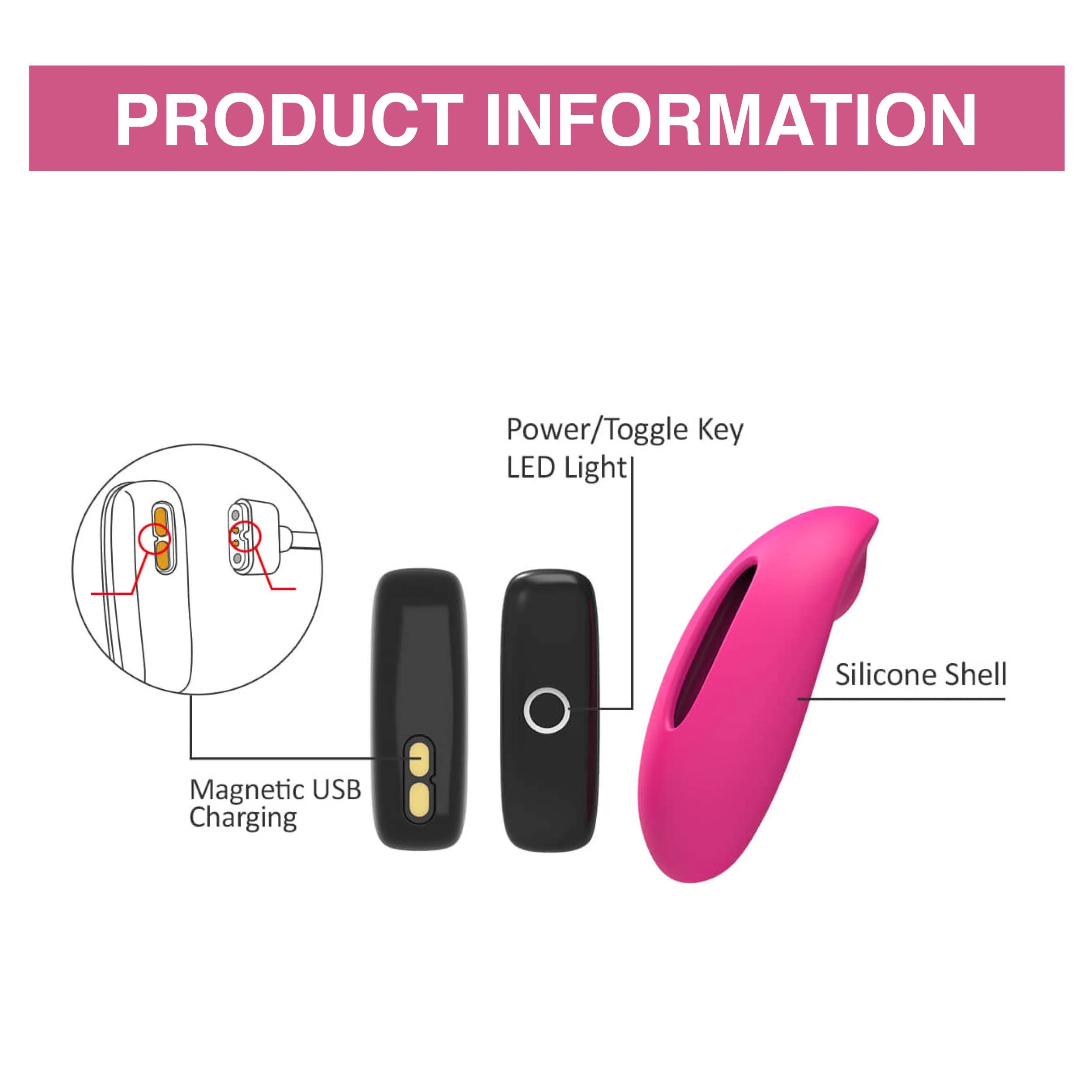Magic Motion - Candy Met App Bedienbare Panty Vibrator - Roze