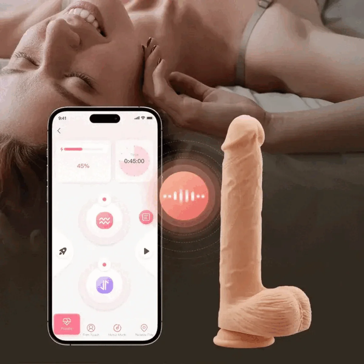 HoneyPlayBox – Kenzo Thrusting Suction Dildo – 23.9 cm