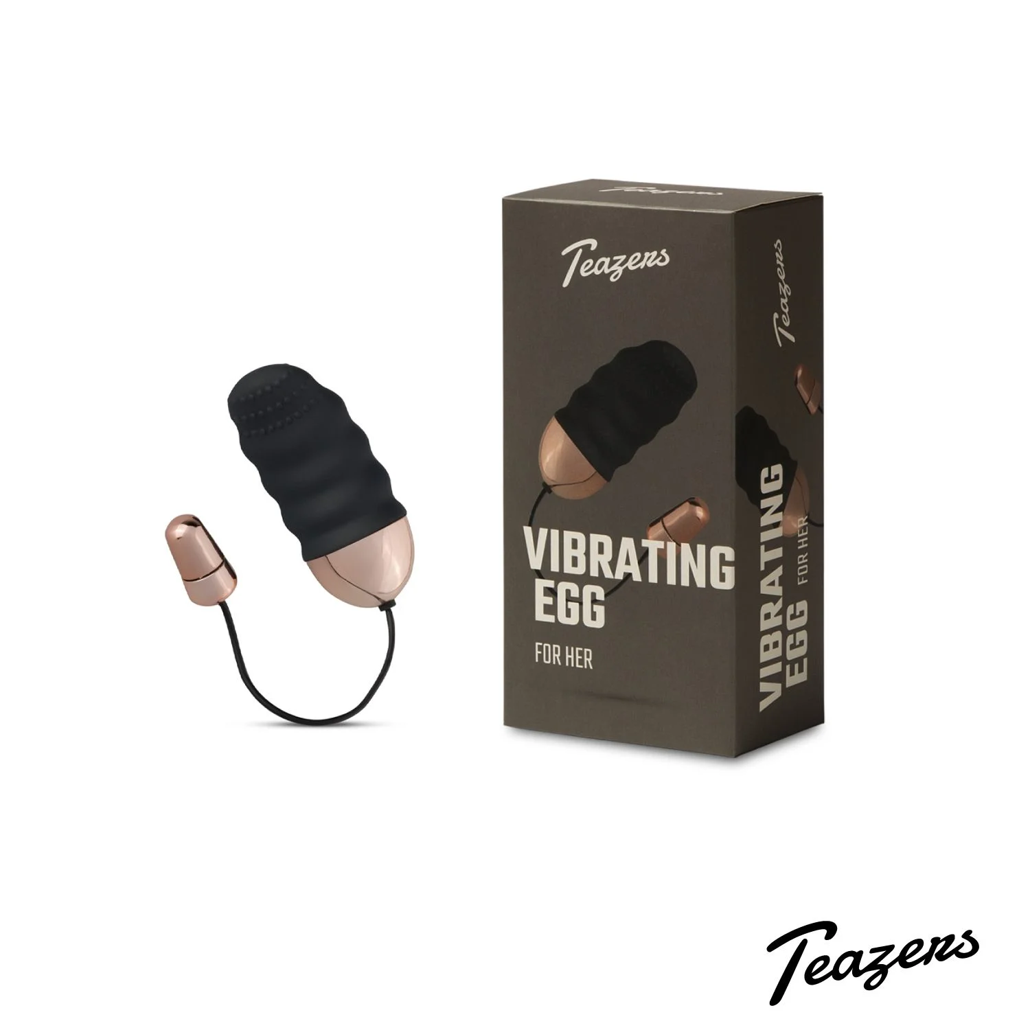 Teazers Geribbeld Vibratie-Eitje Met Afstandsbediening