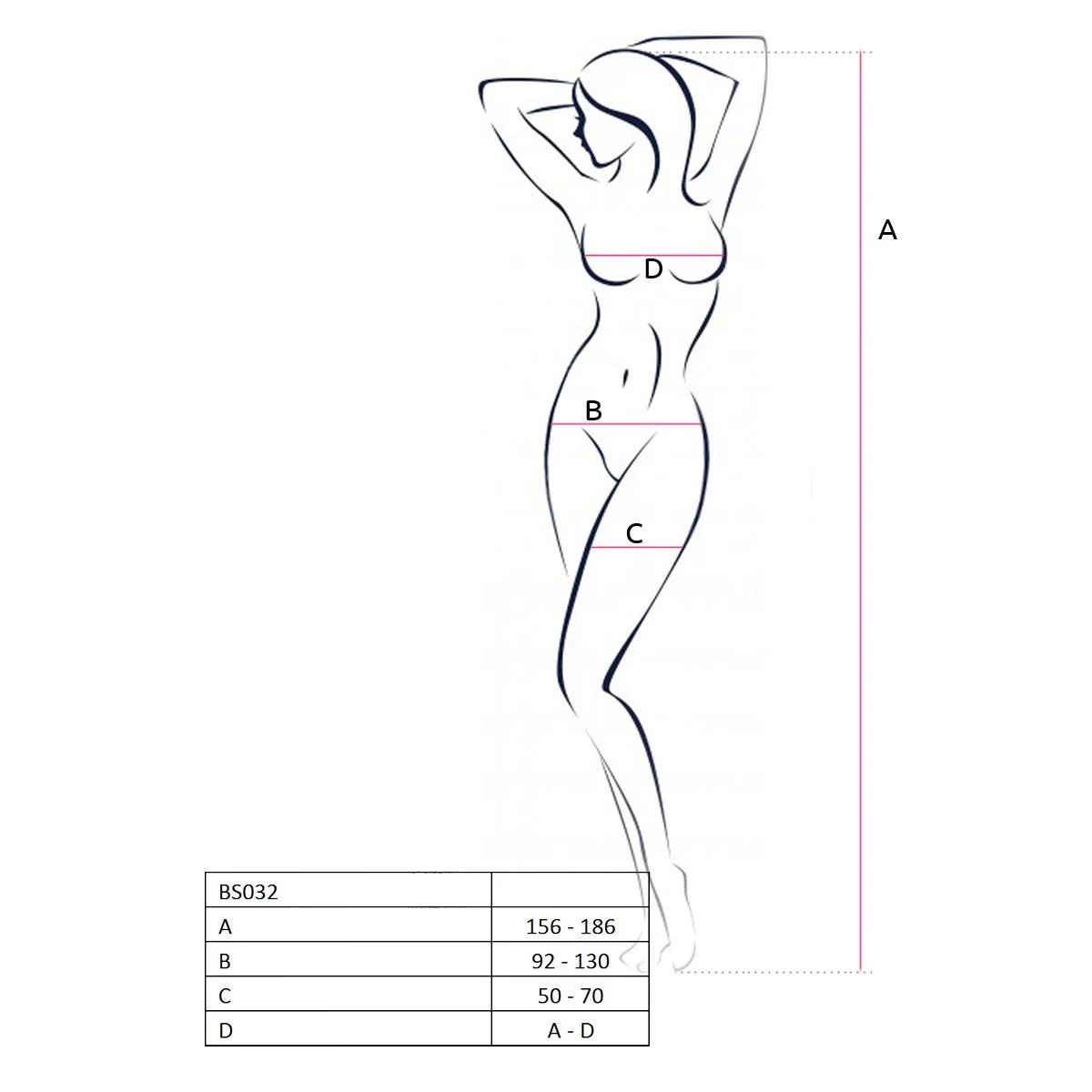 Passion - BS032 Catsuit - Zwart