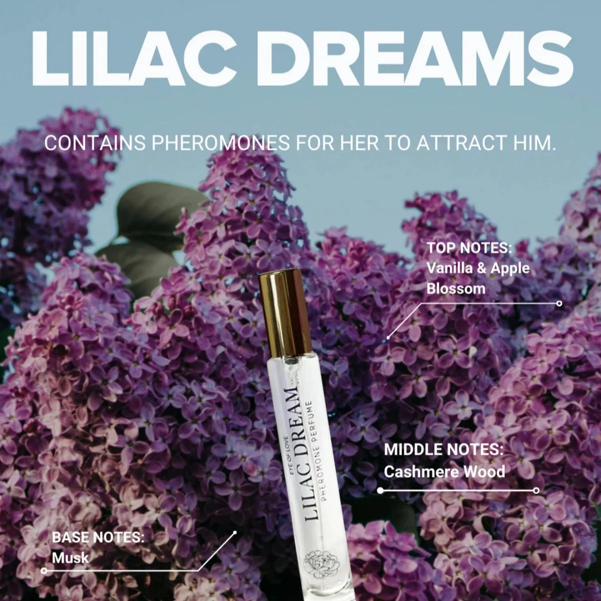 Eye of Love - Lilac Dream Pheromone Parfum - 10ml