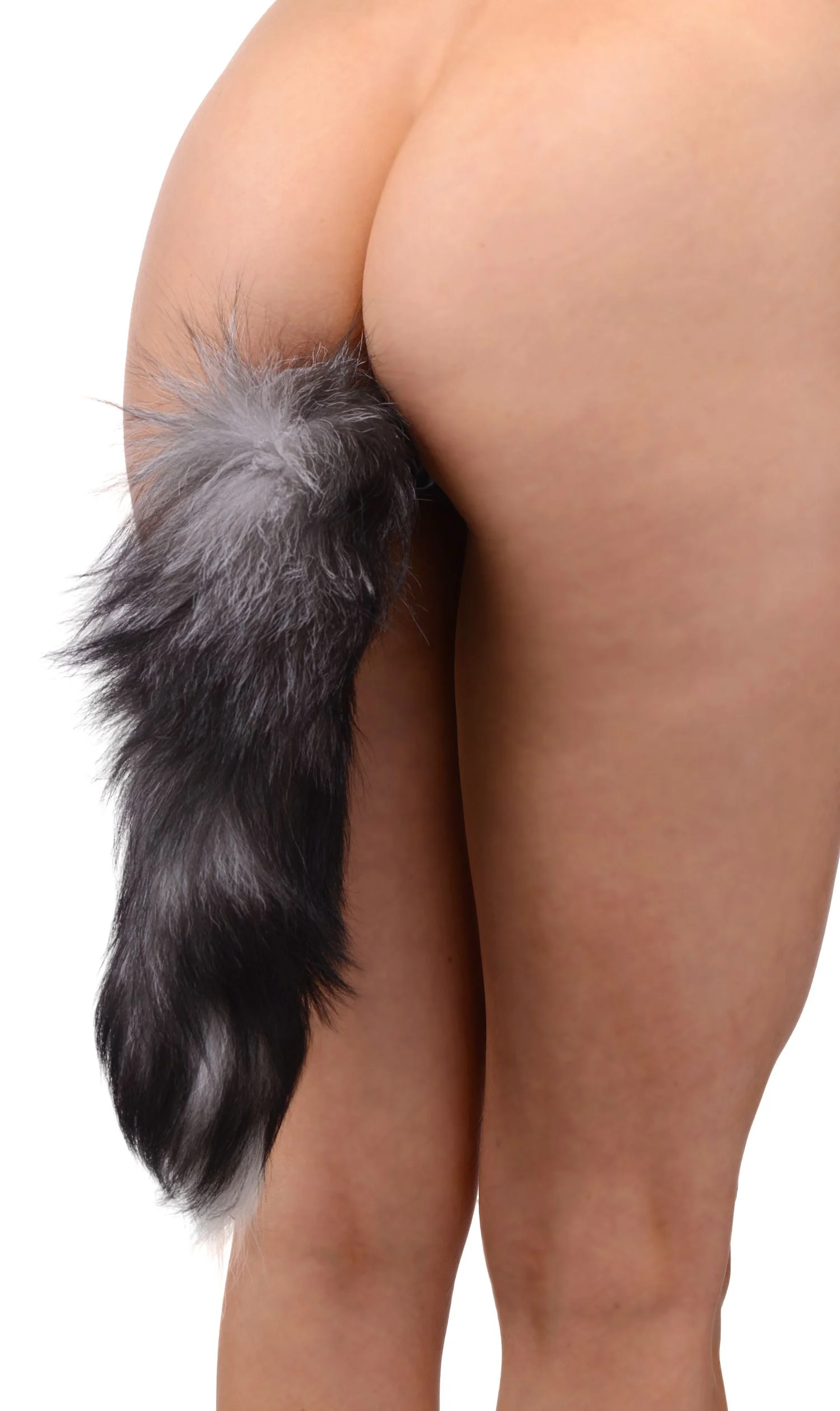 TAILZ - Fox Tail Anaalplug - Zwart/Wi