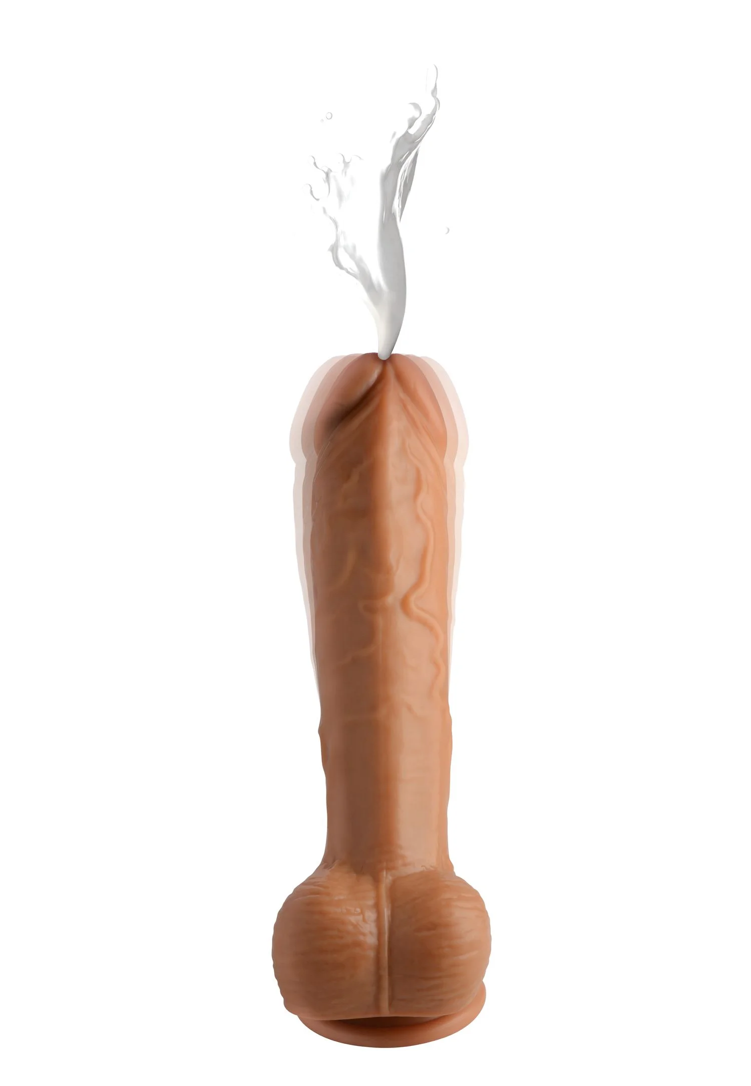 Loadz - Vibrerend Spuitend Dildo - 21,5 cm & Mediumkleurig