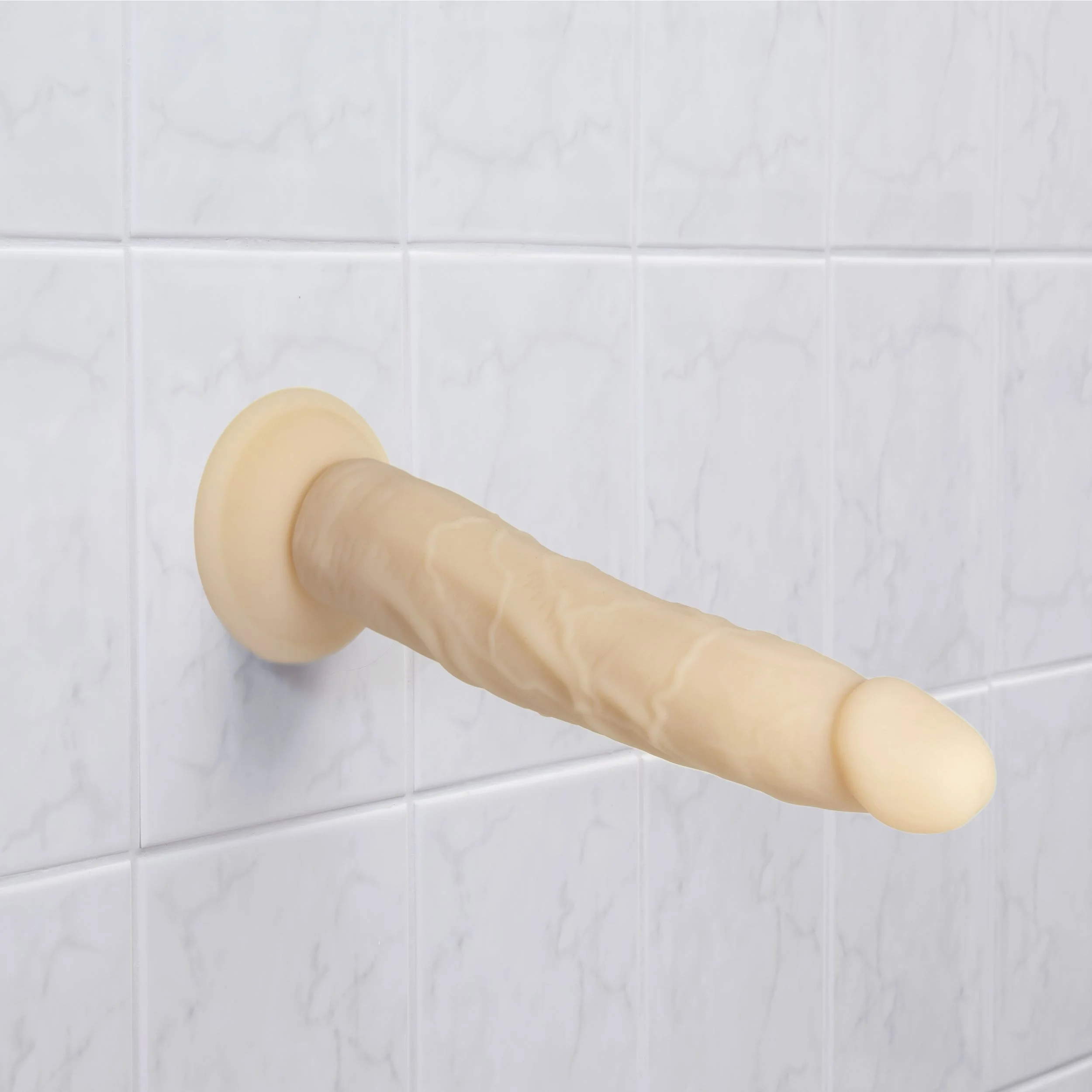 Naked Addiction - 22,8 cm Silicone Bendable Dual Density Dildo Vanilla