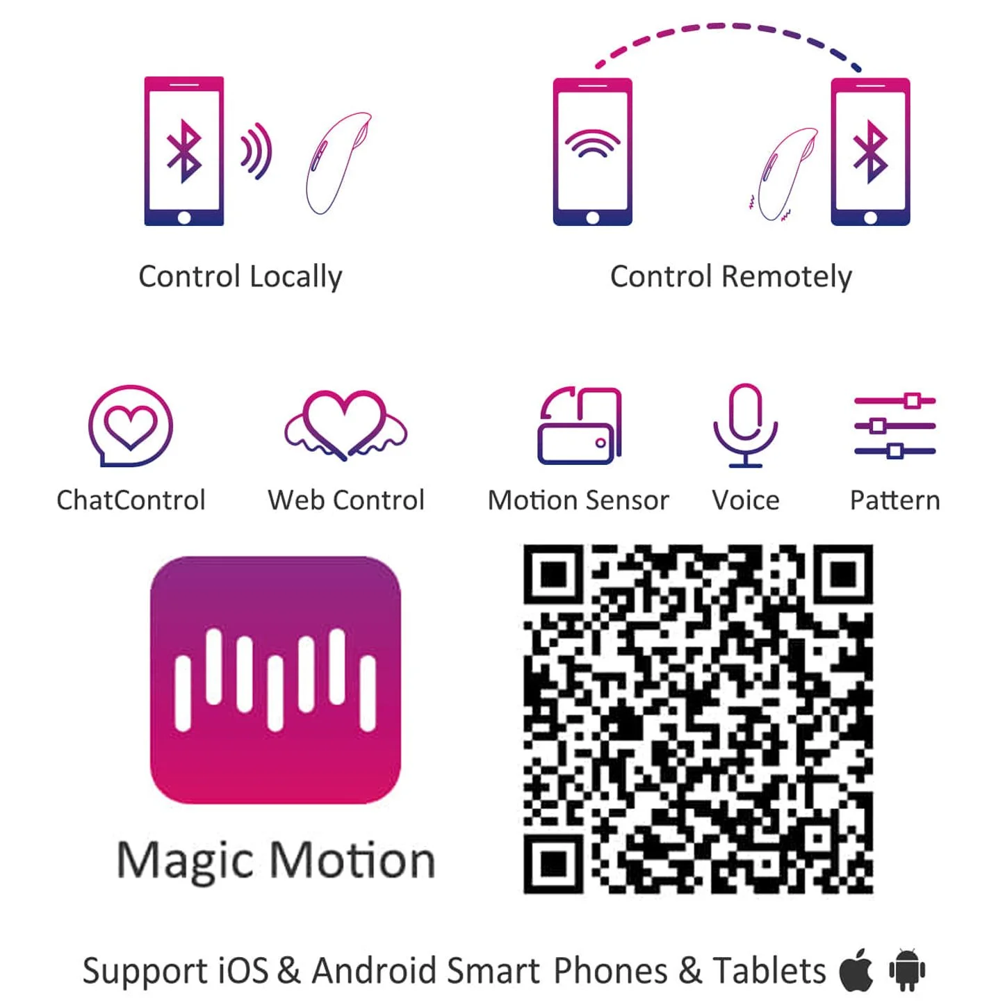 Magic Motion - Candy Met App Bedienbare Panty Vibrator - Roze