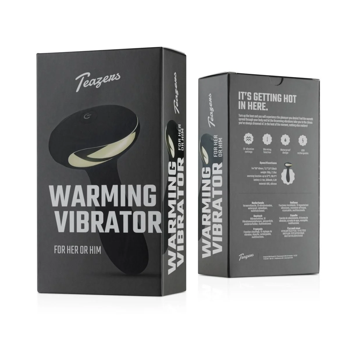 Teazers – Heat Of The Moment Buttplug Vibrator – Zwart