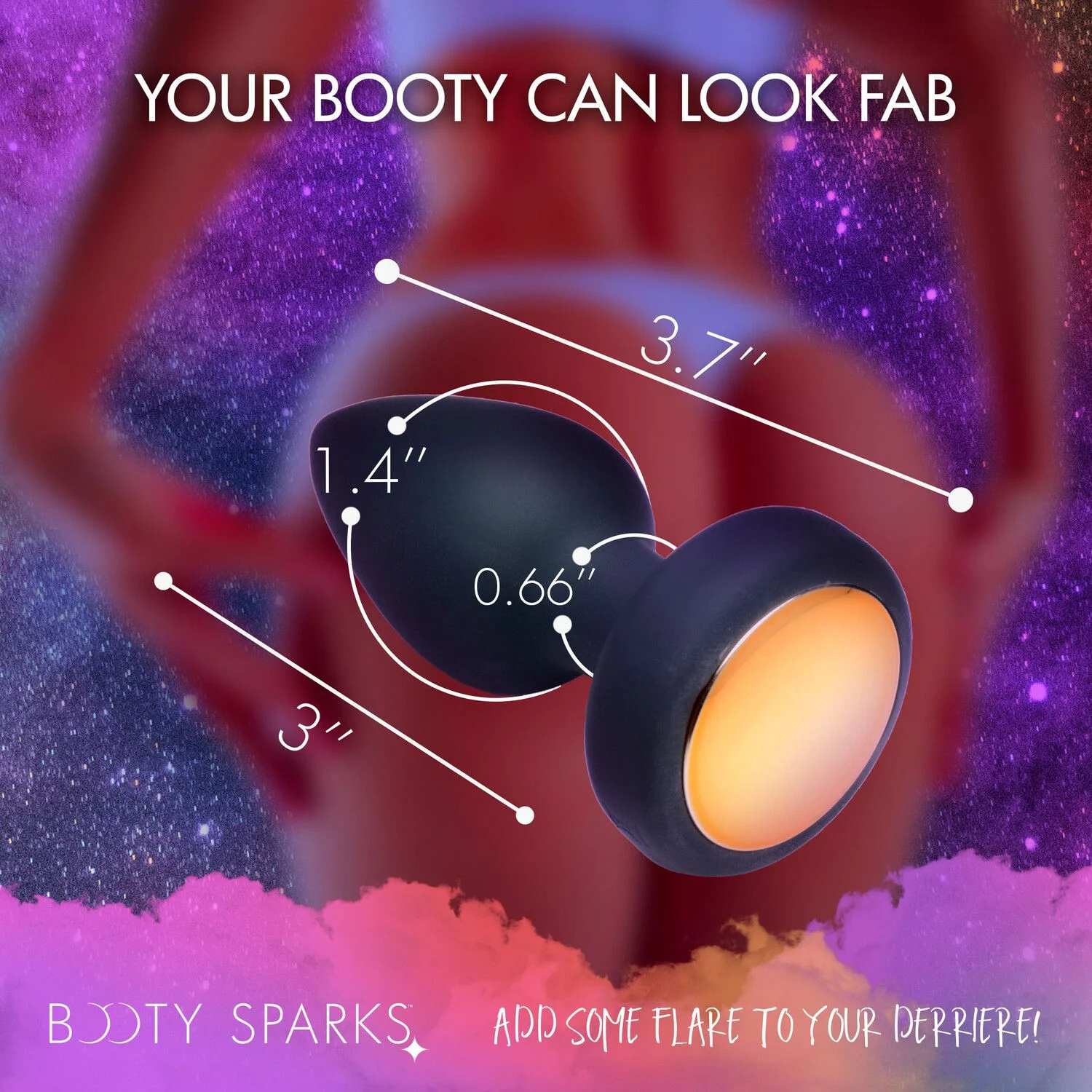 BOOTY SPARKS - Light Up Compacte Anaalplug