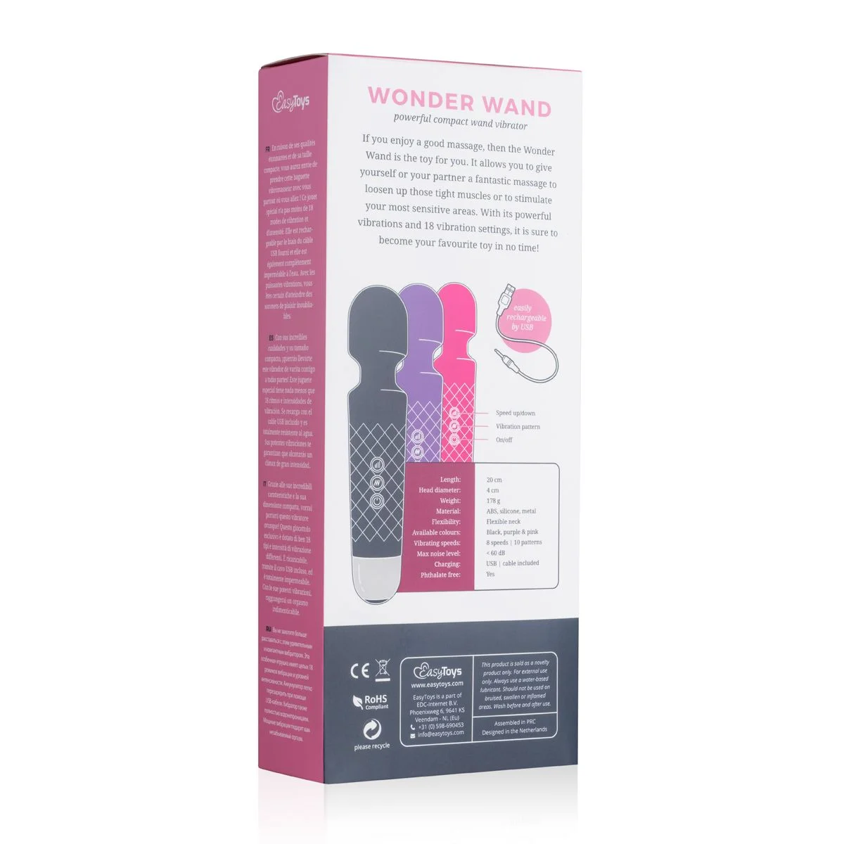 Mini Wand Vibrator - Roze