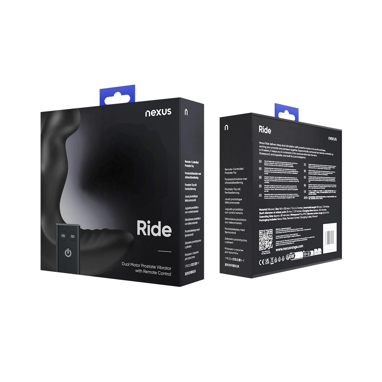 Nexus - Ride Prostaat Vibrator Dual Motor Met Afstandsbediening