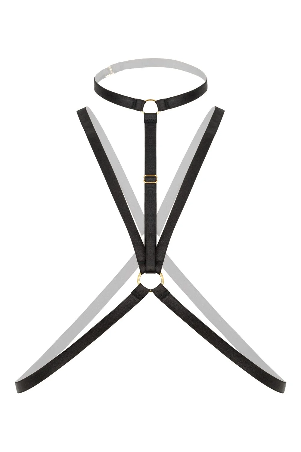 Christine - Strappy Harness Bralette Secret Love-  black