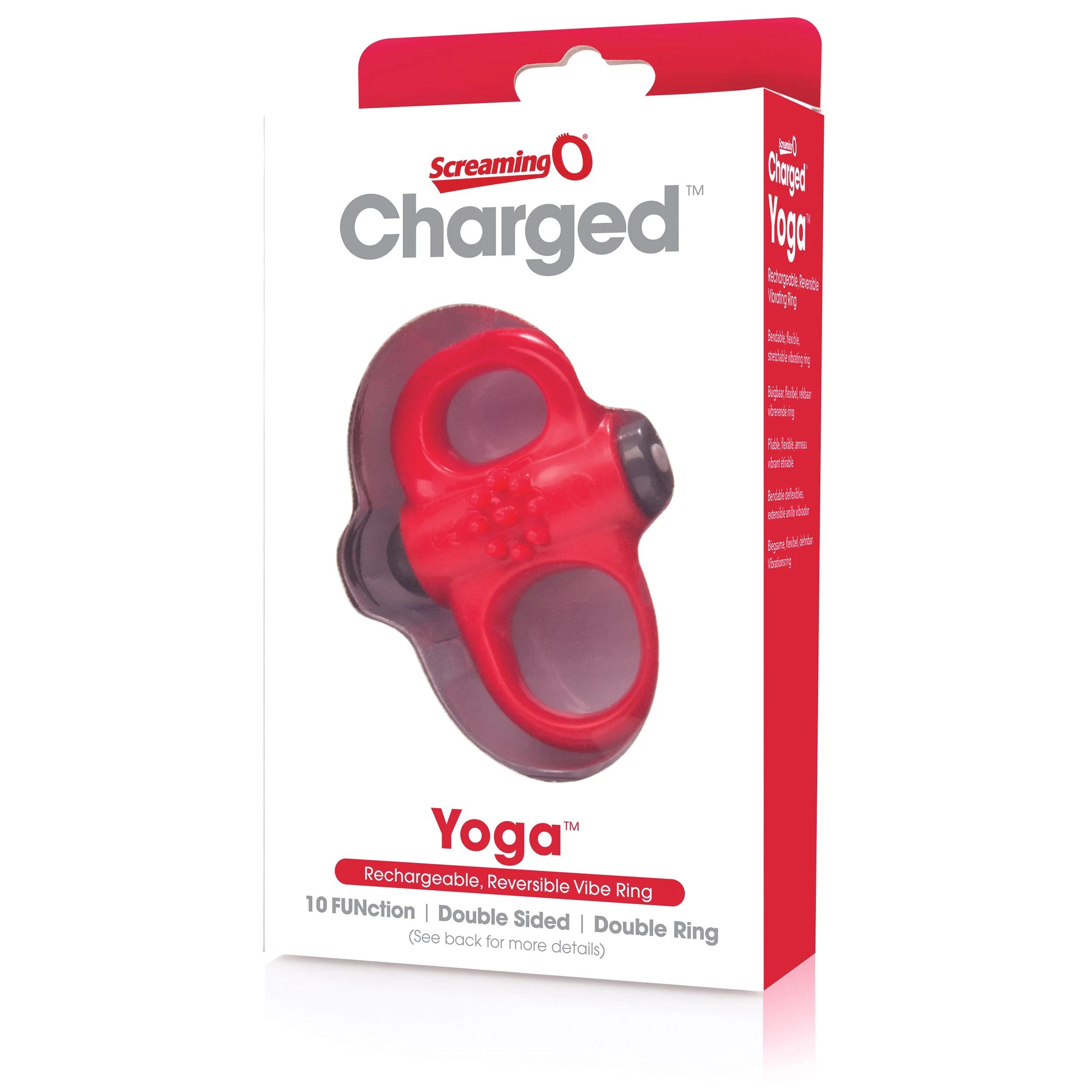 The Screaming O - Charged Yoga Vibe Ring Rood
