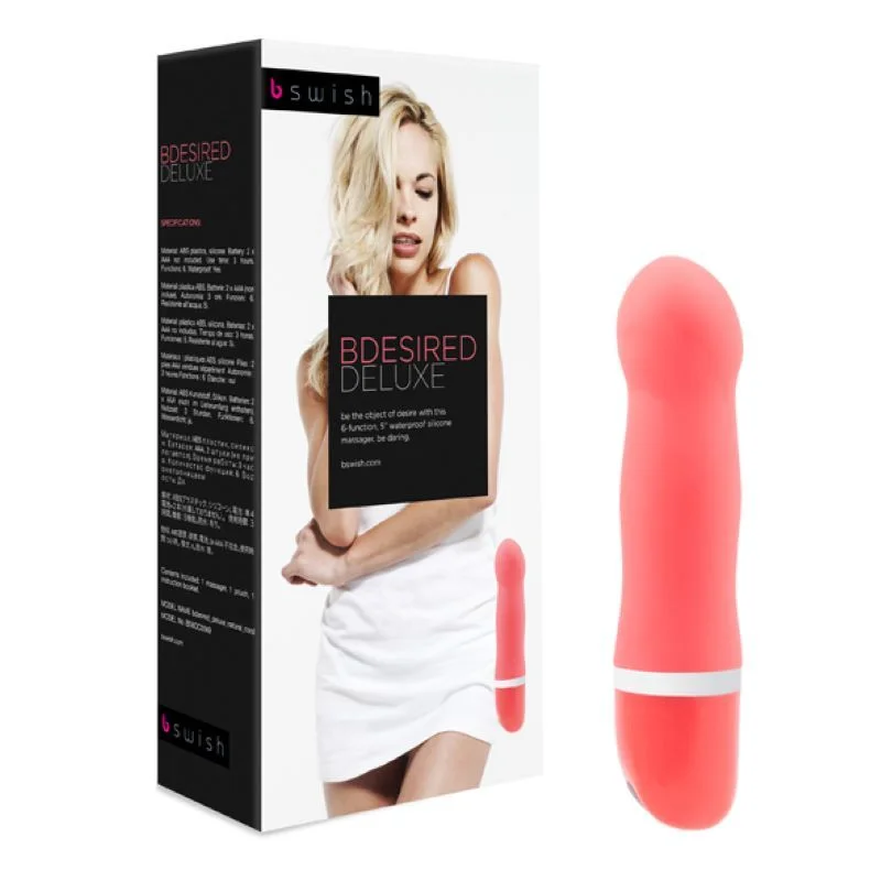 B Swish - Bdesired Deluxe Vibrator - Natural Coral
