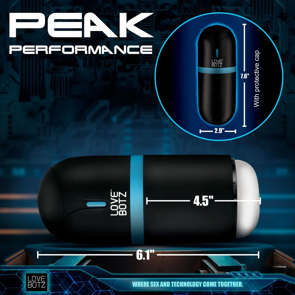 THE MILKER - Mega-Pod Sucking Masturbator - Zwart