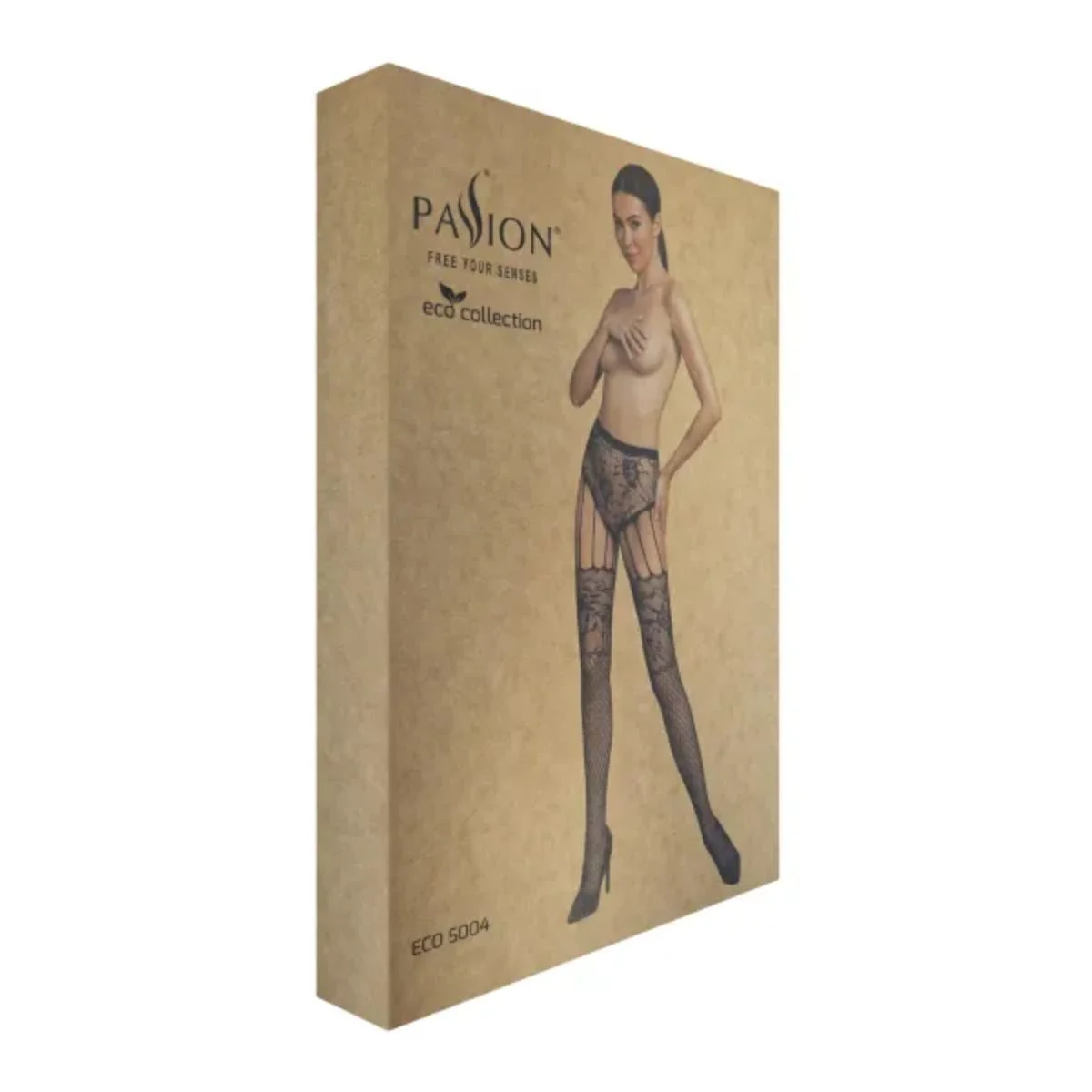 Passion ECO - S004 Bodystocking - Zwart