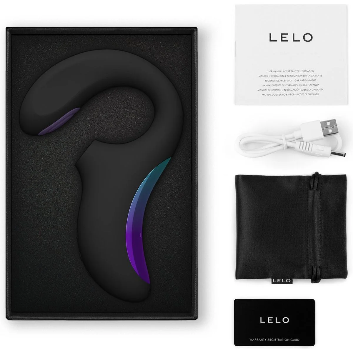 LELO - ENIGMA Double Sonic A-spot vibrator - Zwart