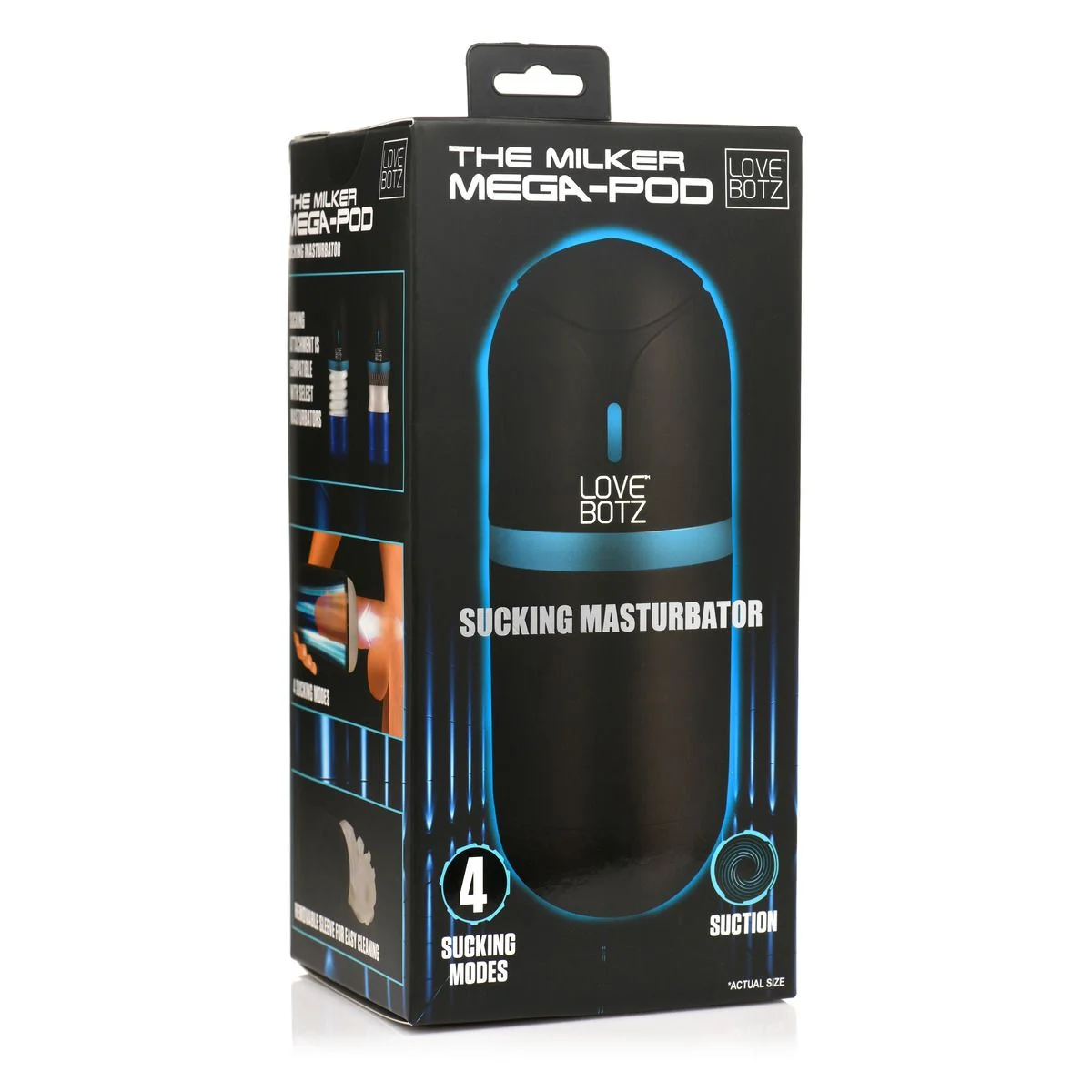 THE MILKER - Mega-Pod Sucking Masturbator - Zwart