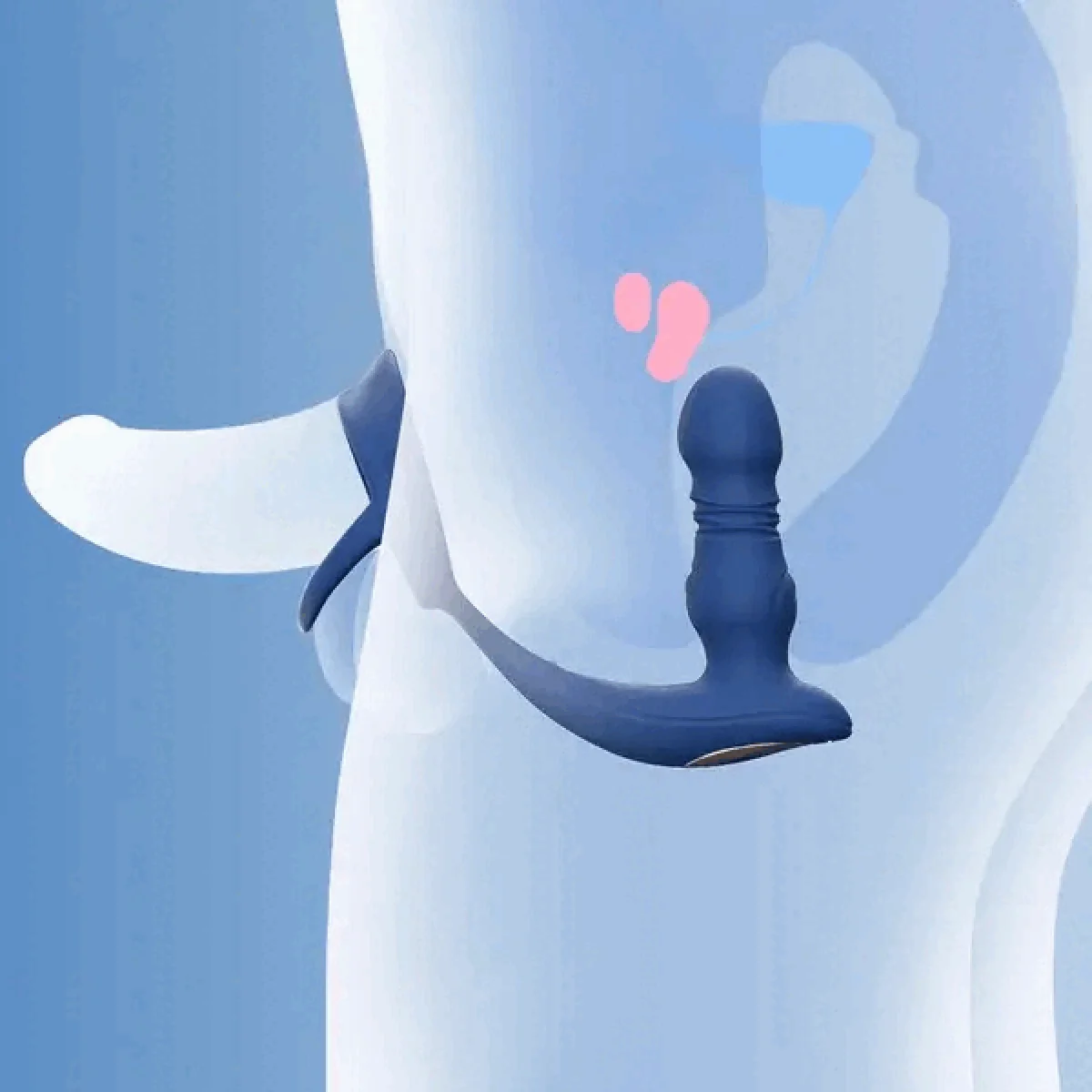 HoneyPlayBox – Cyrus Thrusting Prostate Vibrator – Zwart